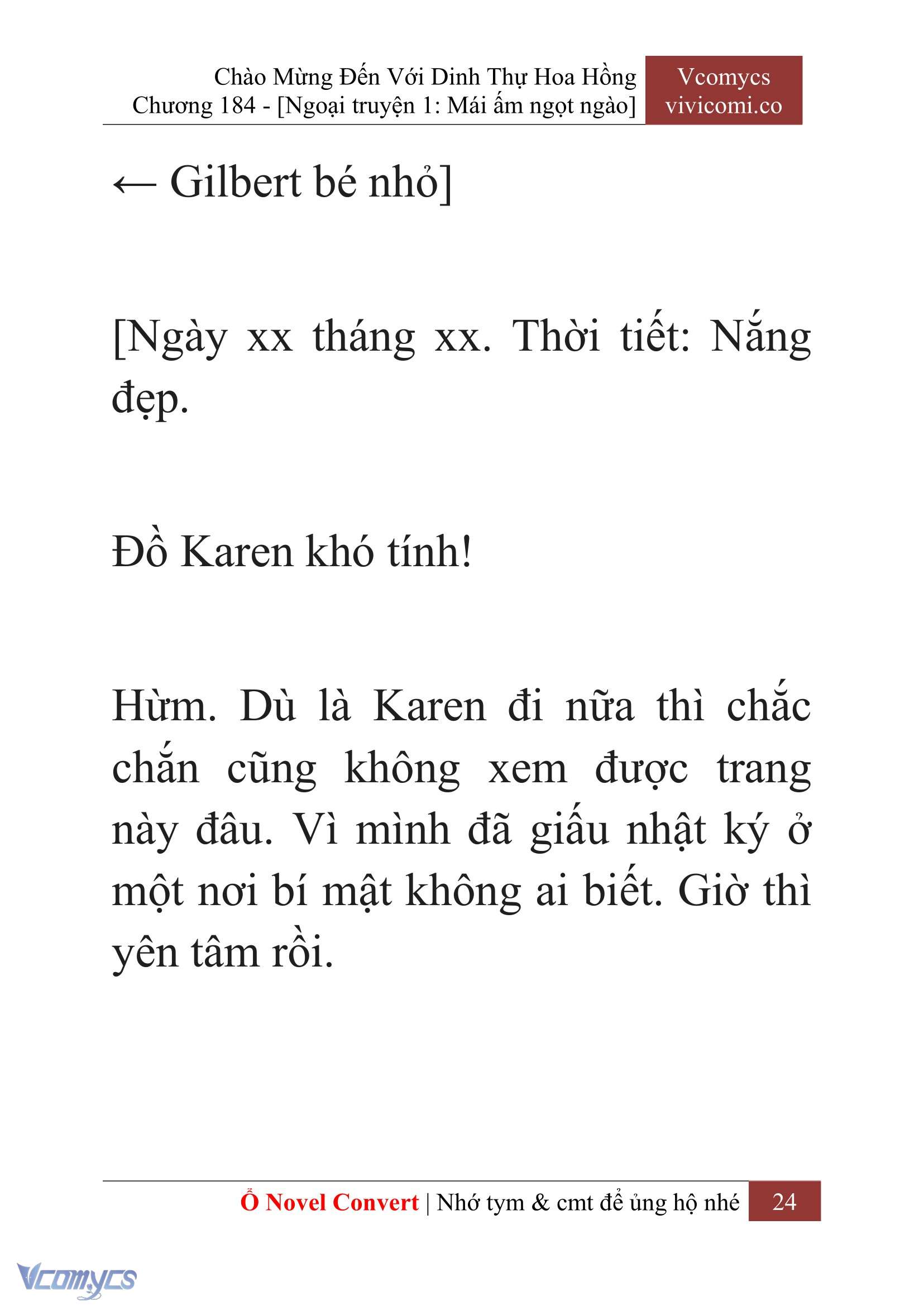 [Novel] Chào Mừng Đến Với Dinh Thự Hoa Hồng Chap 184 - Trang 2