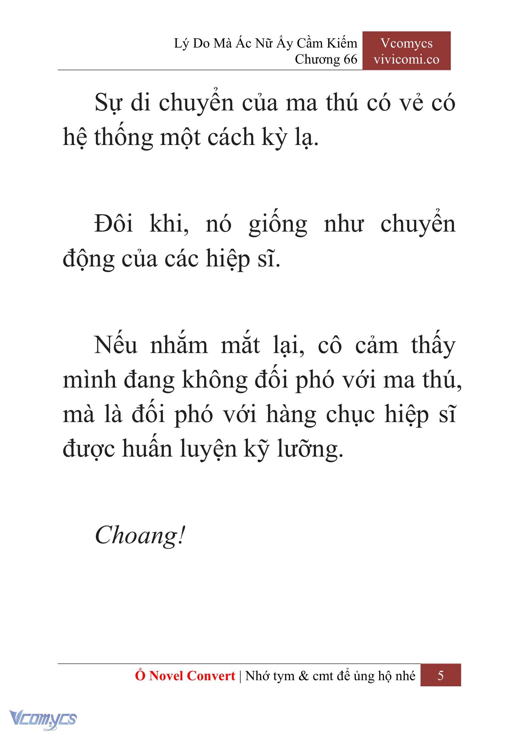 [Novel] Lý Do Mà Ác Nữ Ấy Cầm Kiếm Chap 66 - Trang 2