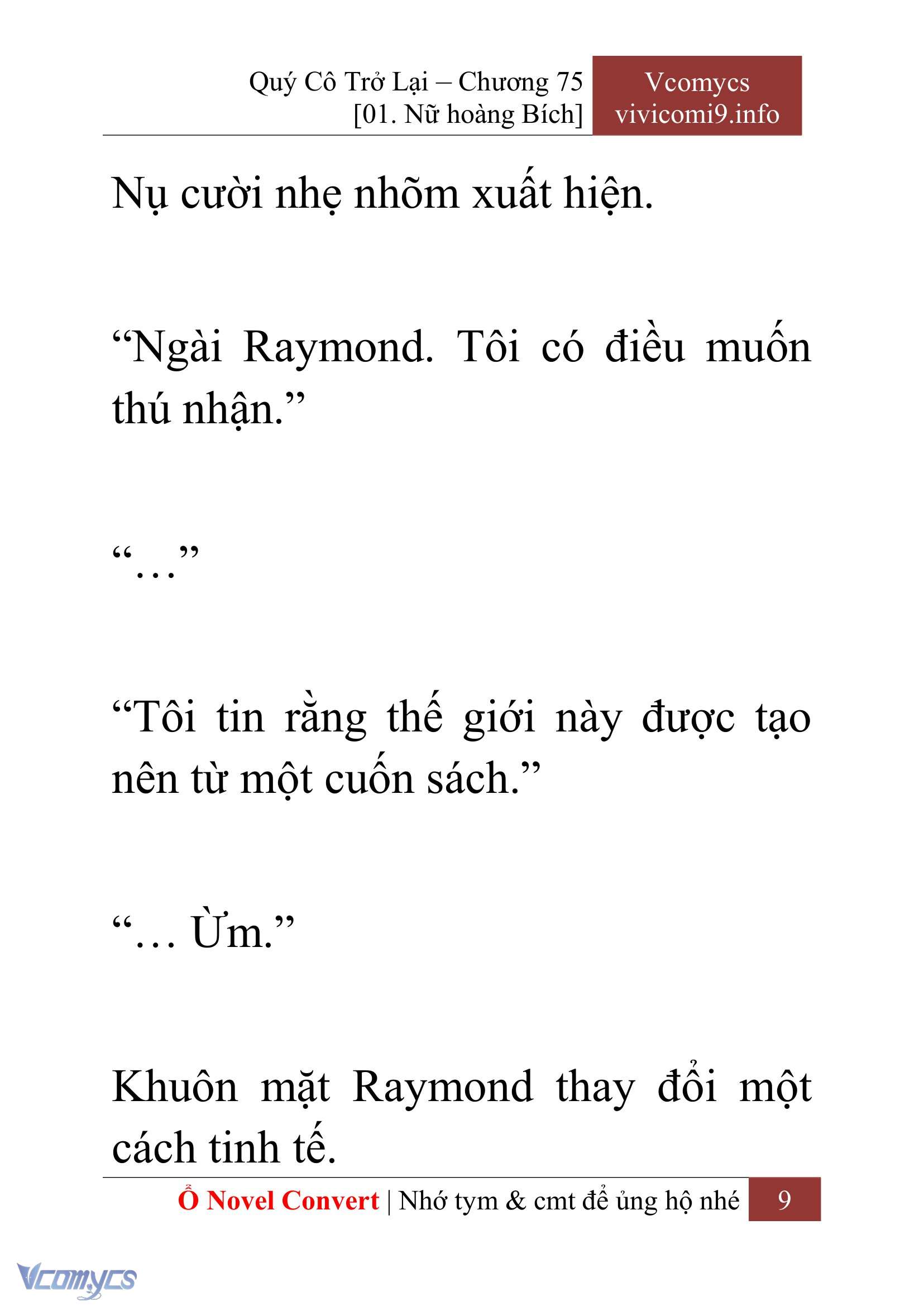 [Novel] Quý Cô Trở Lại Chap 75 - Trang 2