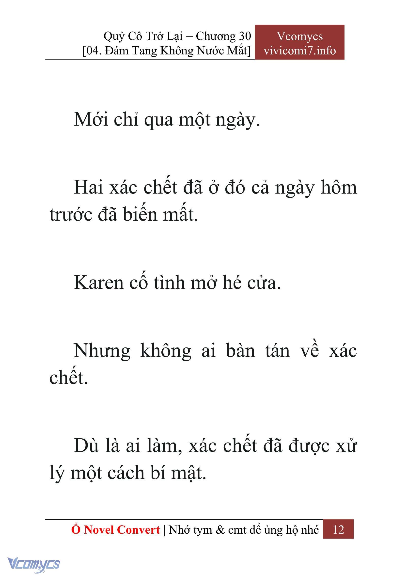 [Novel] Quý Cô Trở Lại Chap 30 - Trang 2