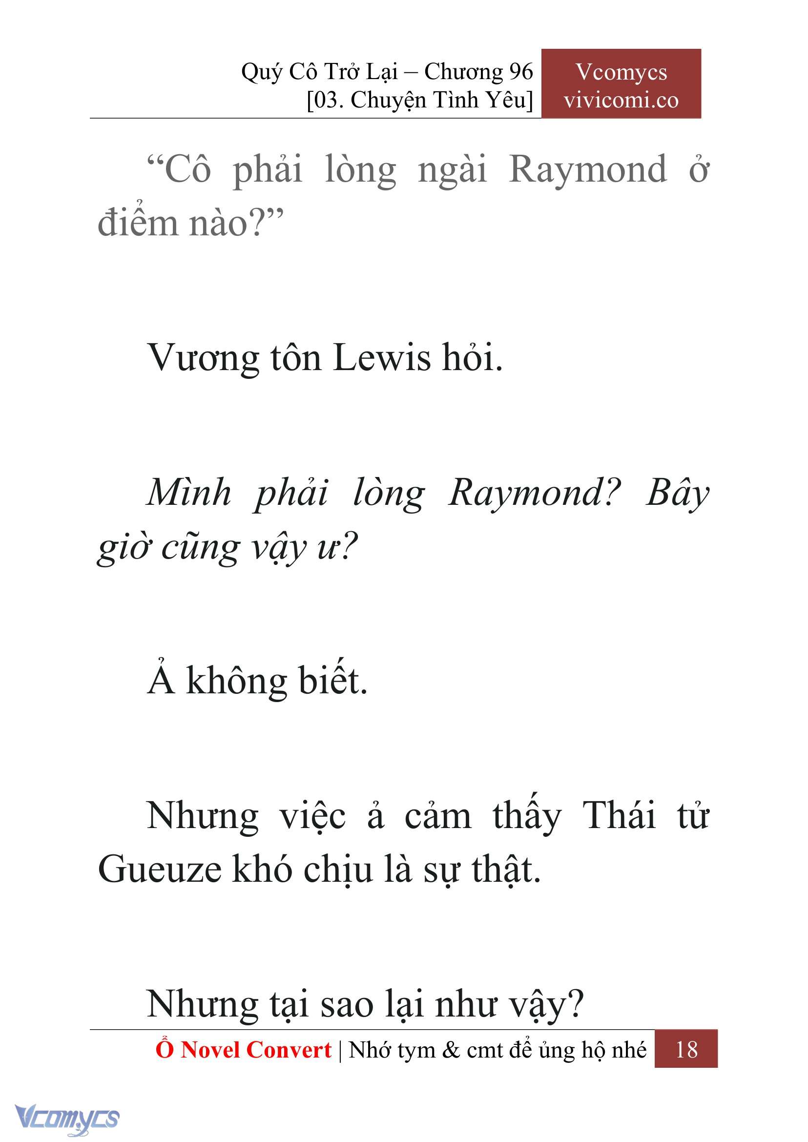 [Novel] Quý Cô Trở Lại Chap 96 - Trang 2