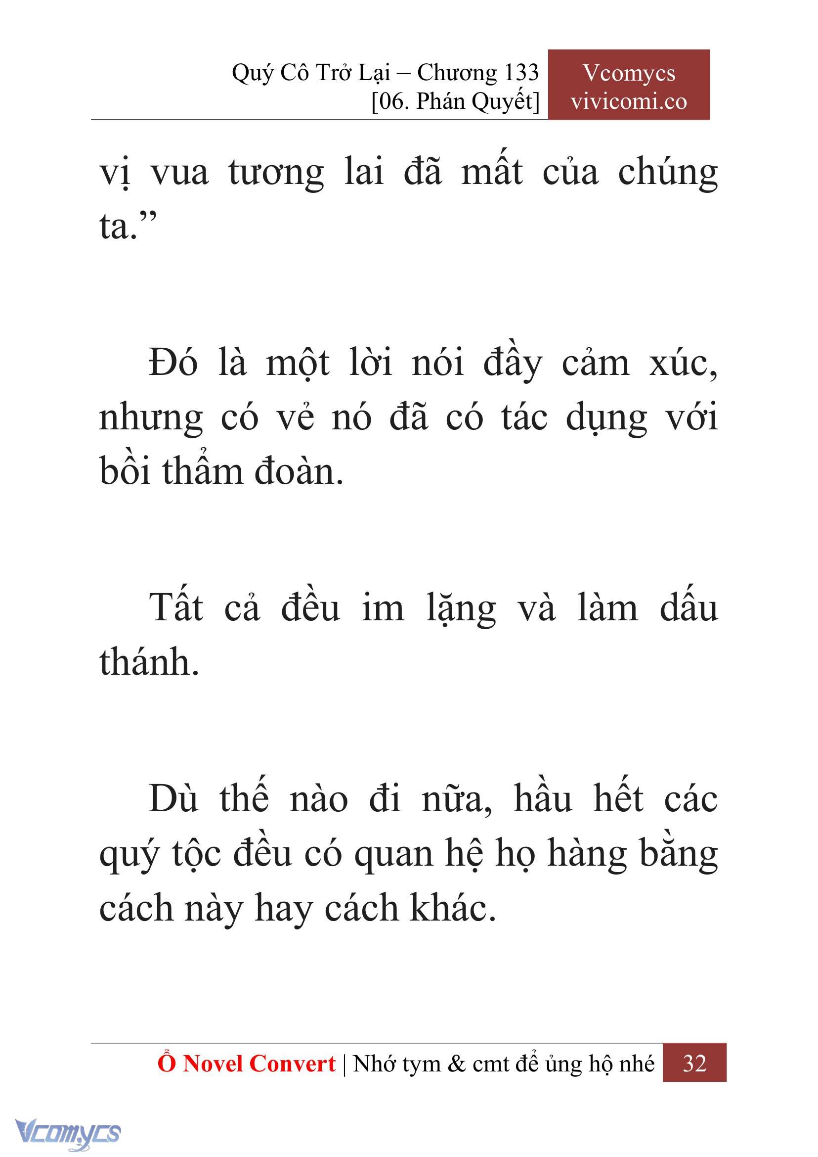 [Novel] Quý Cô Trở Lại Chap 133 - Trang 2