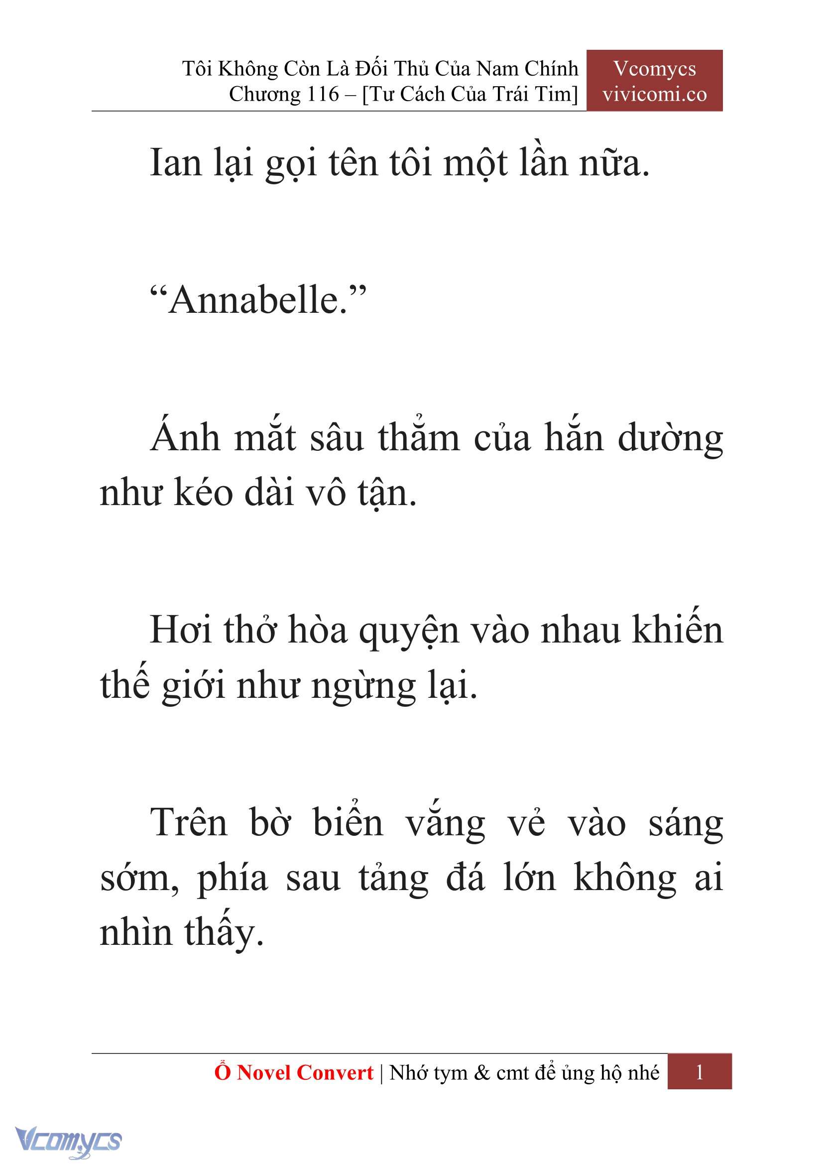 [Novel] Tôi Không Còn Là Đối Thủ Của Nam Chính Chap 116 - Trang 2