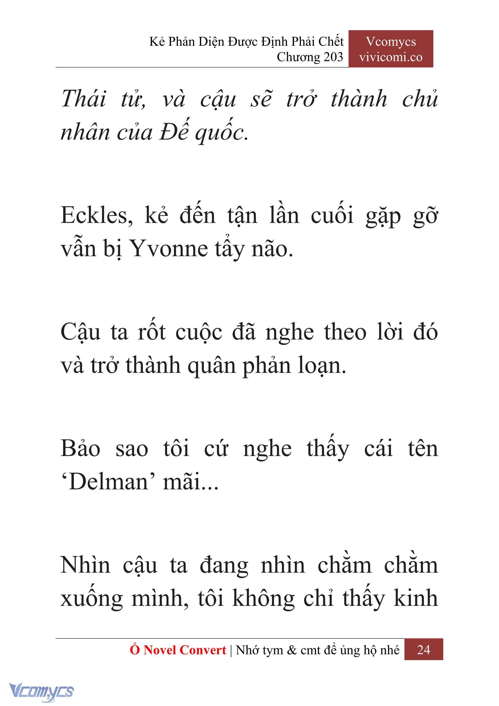 [Novel] Kẻ Phản Diện Được Định Phải Chết Chap 203 - Trang 2