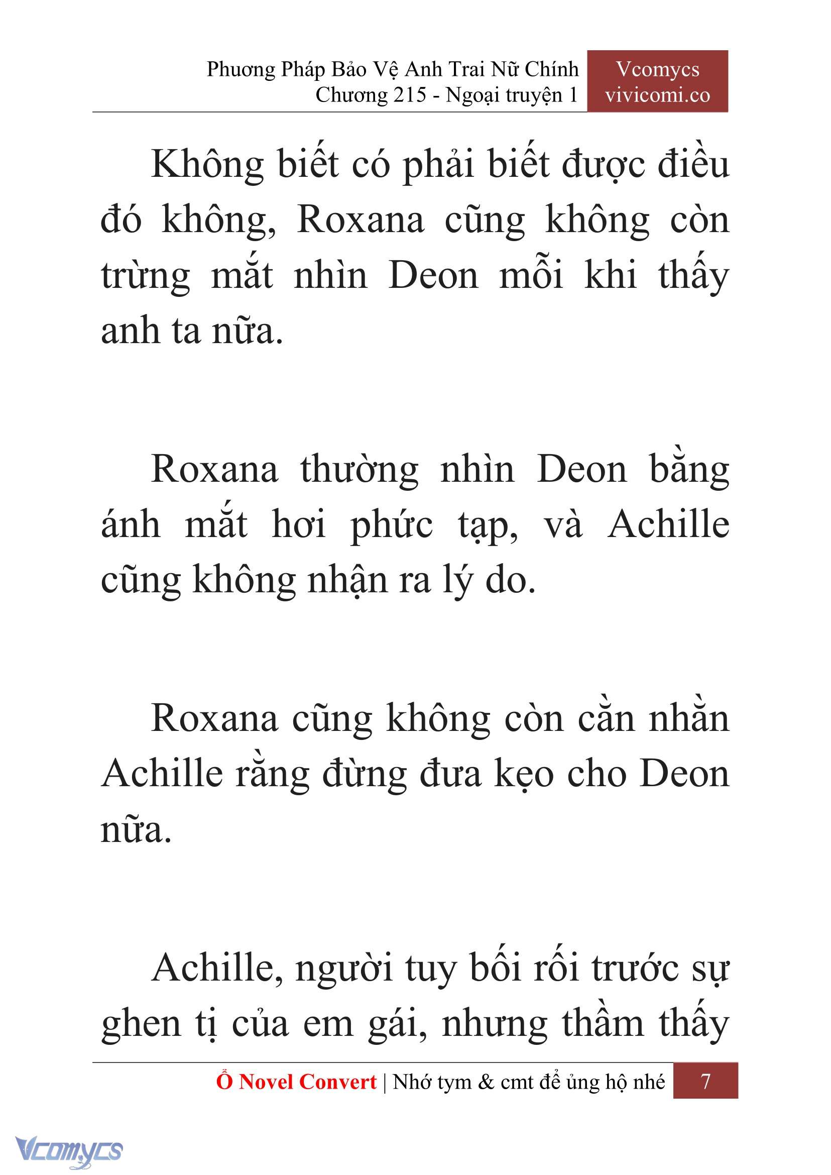 [Novel] Phương Pháp Bảo Vệ Anh Trai Nữ Chính Chap 215 - Trang 2