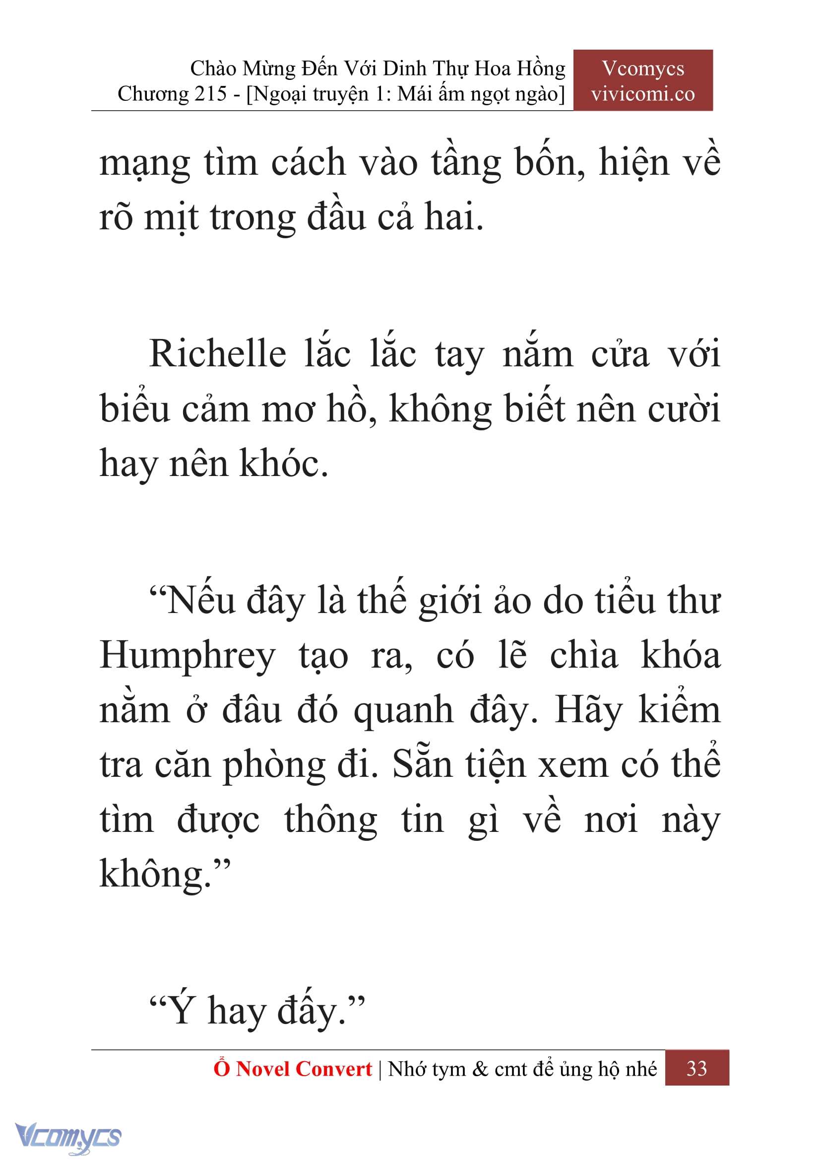 [Novel] Chào Mừng Đến Với Dinh Thự Hoa Hồng Chap 215 - Trang 2