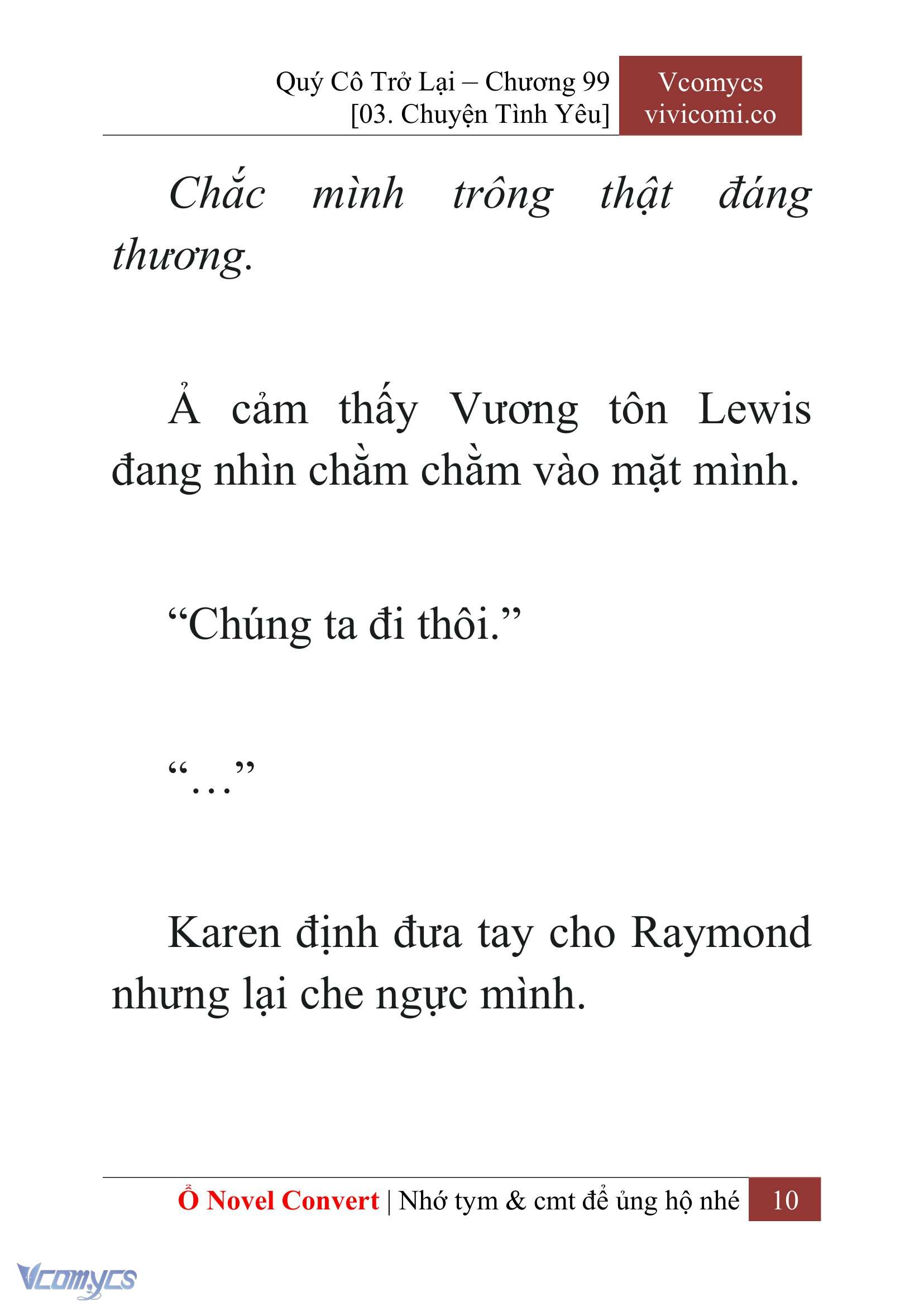 [Novel] Quý Cô Trở Lại Chap 99 - Trang 2