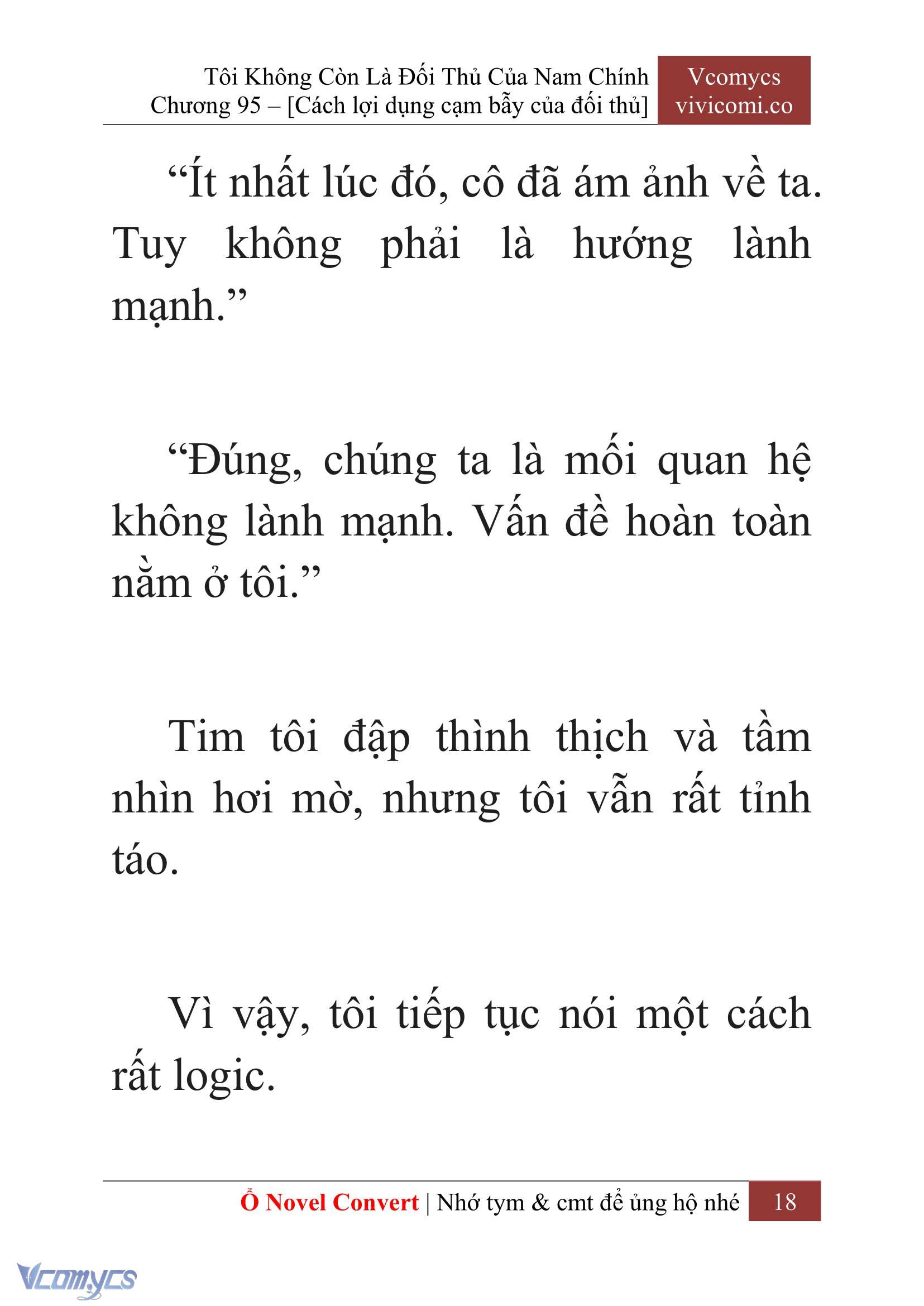 [Novel] Tôi Không Còn Là Đối Thủ Của Nam Chính Chap 95 - Trang 2