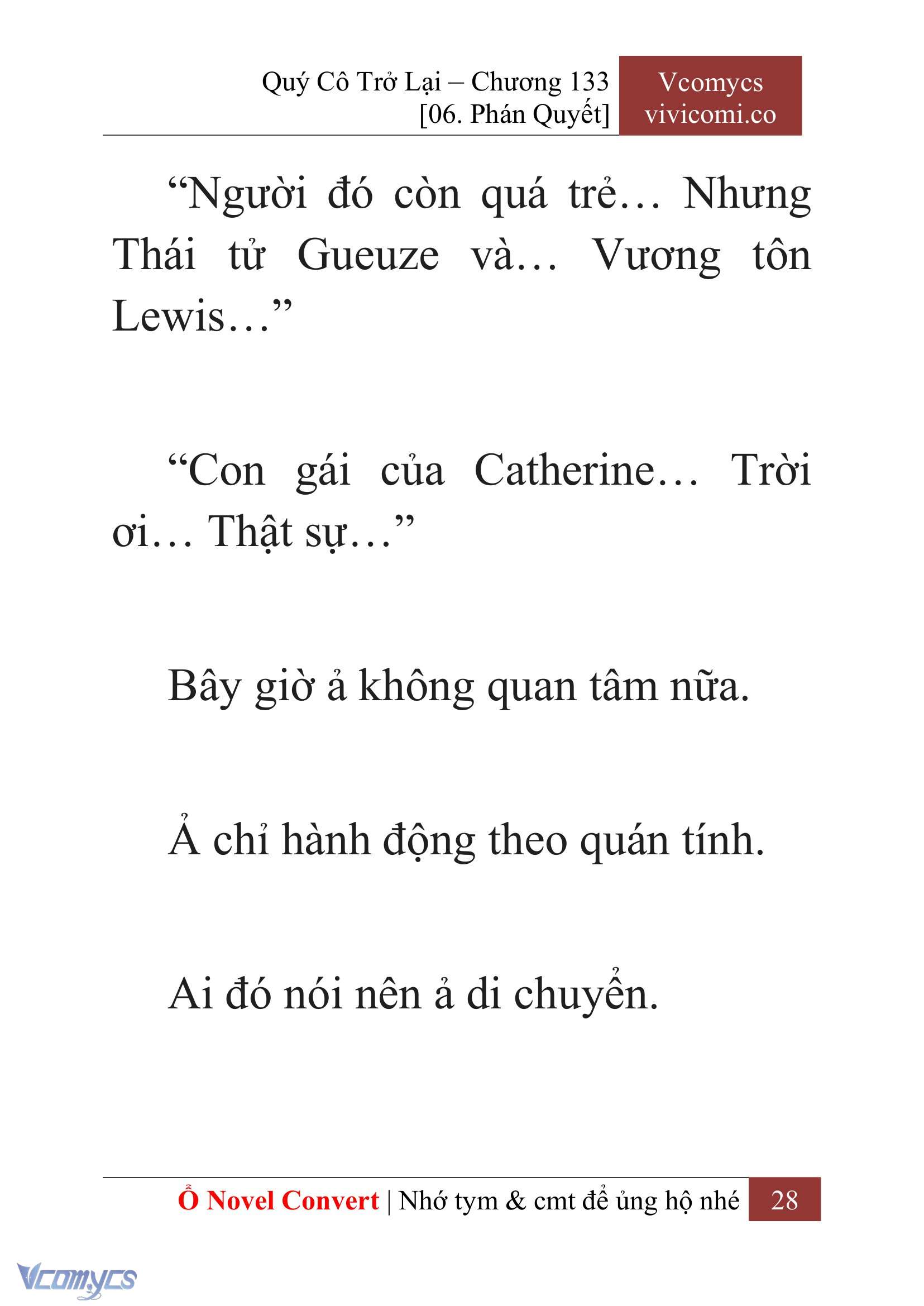 [Novel] Quý Cô Trở Lại Chap 133 - Trang 2