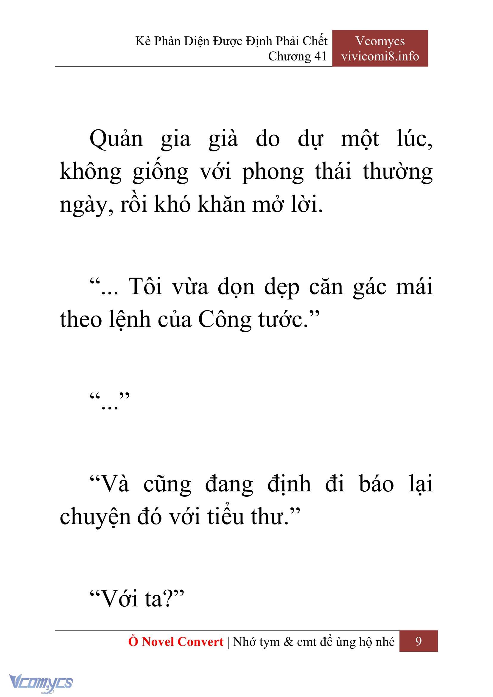 [Novel] Kẻ Phản Diện Được Định Phải Chết Chap 41 - Next Chap 42