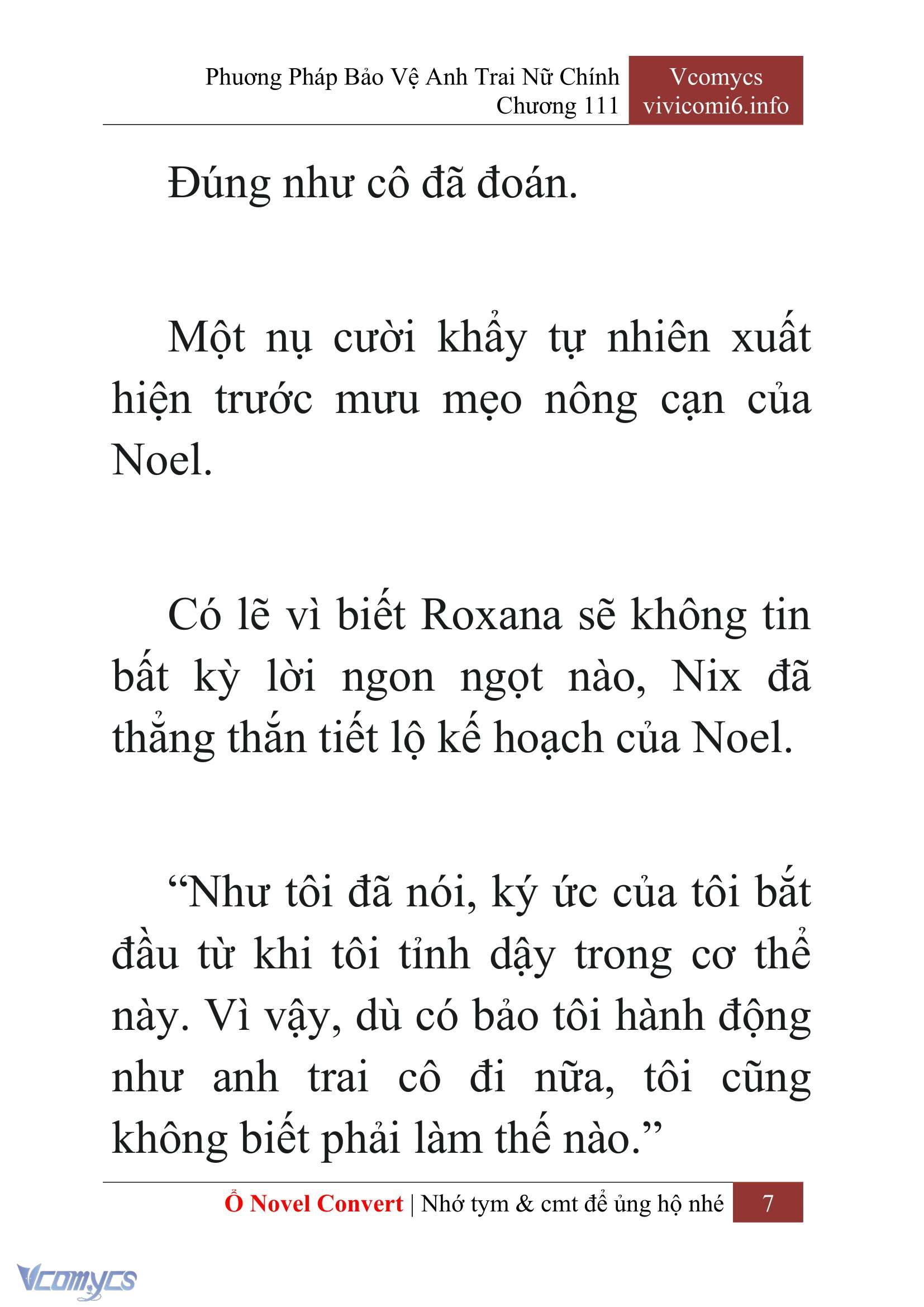 [Novel] Phương Pháp Bảo Vệ Anh Trai Nữ Chính Chap 111 - Trang 2