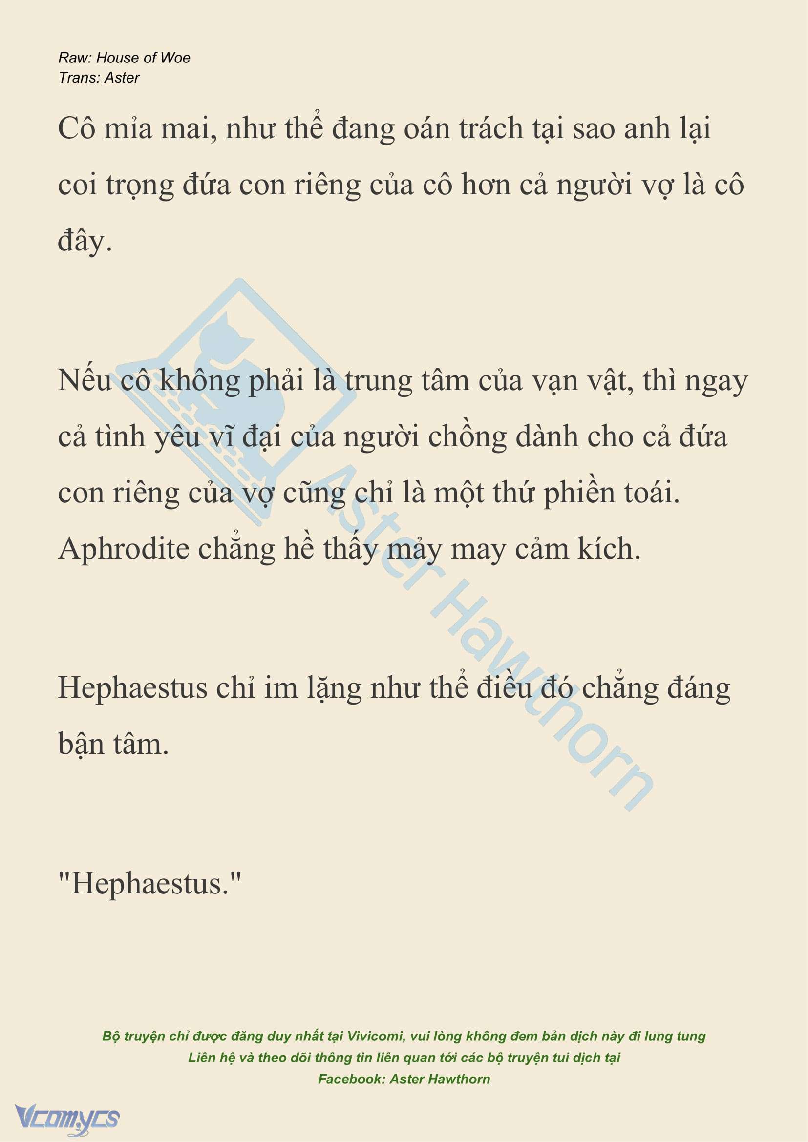 [NOVEL] Dành Cho Các Nữ Thần: Dành cho Psyche Chap 38 - Next Chap 39