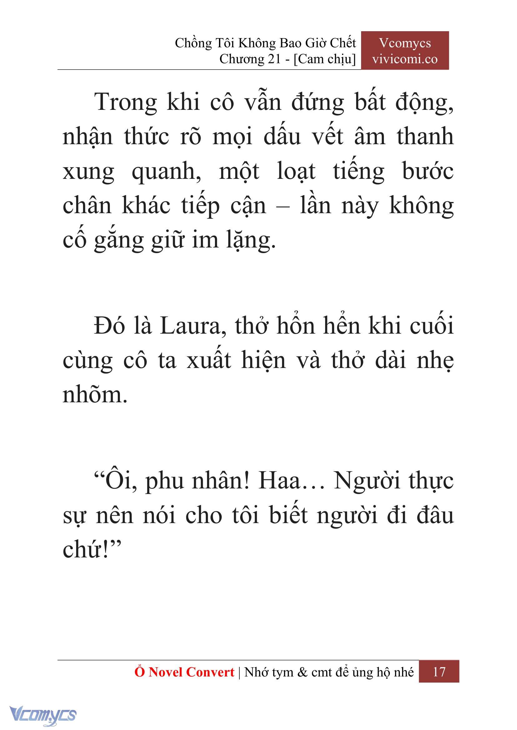[Novel] Chồng Tôi Không Bao Giờ Chết Chap 21 - Trang 2
