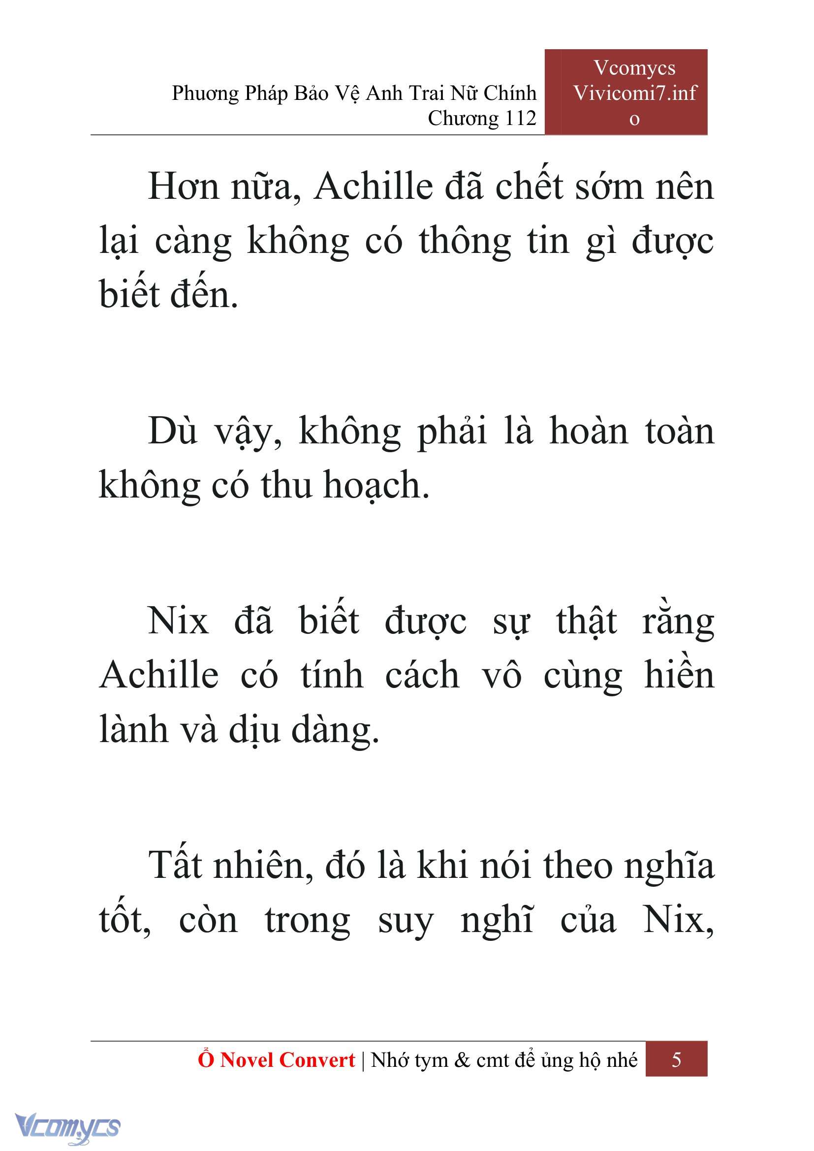 [Novel] Phương Pháp Bảo Vệ Anh Trai Nữ Chính Chap 112 - Trang 2