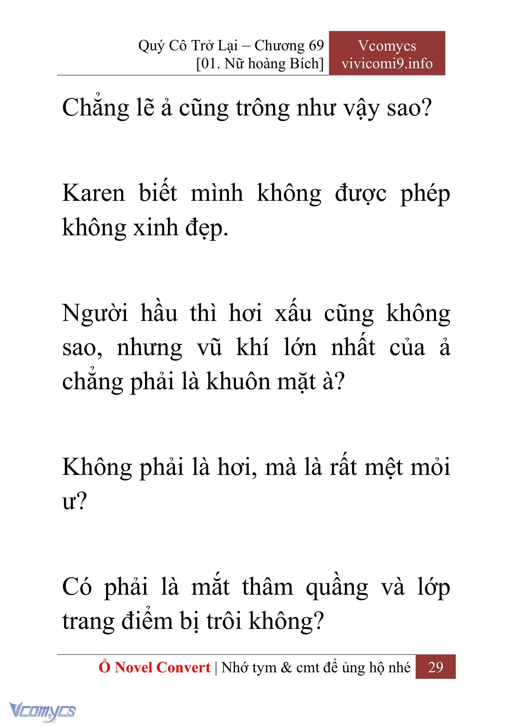 [Novel] Quý Cô Trở Lại Chap 69 - Trang 2