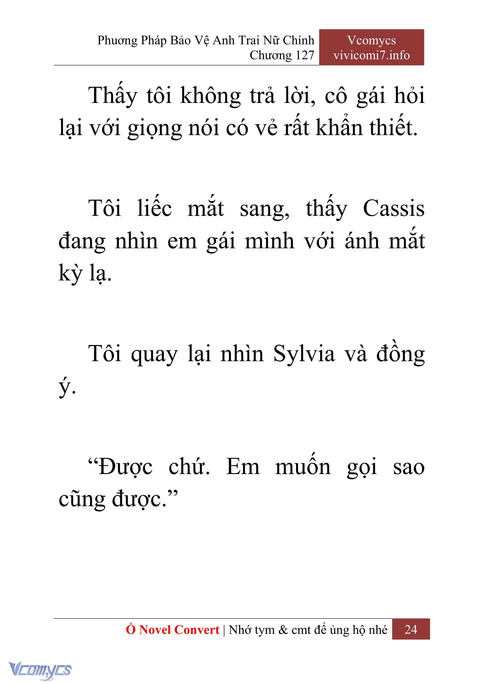 [Novel] Phương Pháp Bảo Vệ Anh Trai Nữ Chính Chap 127 - Trang 2