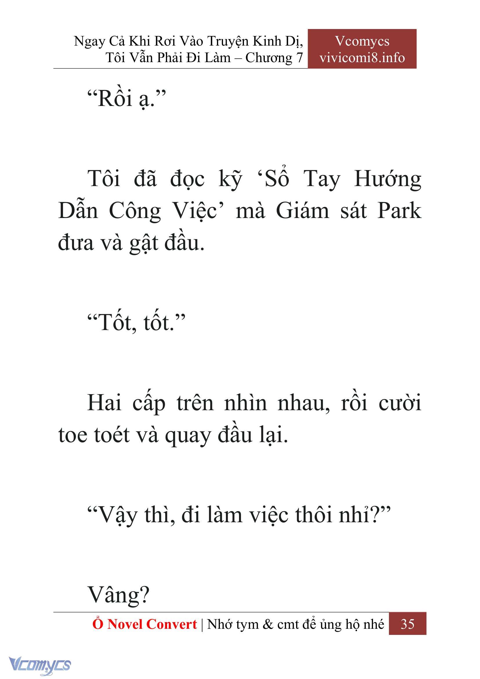 [Novel] Ngay Cả Khi Rơi Vào Truyện Kinh Dị, Tôi Vẫn Phải Đi Làm Chap 7 - Trang 2