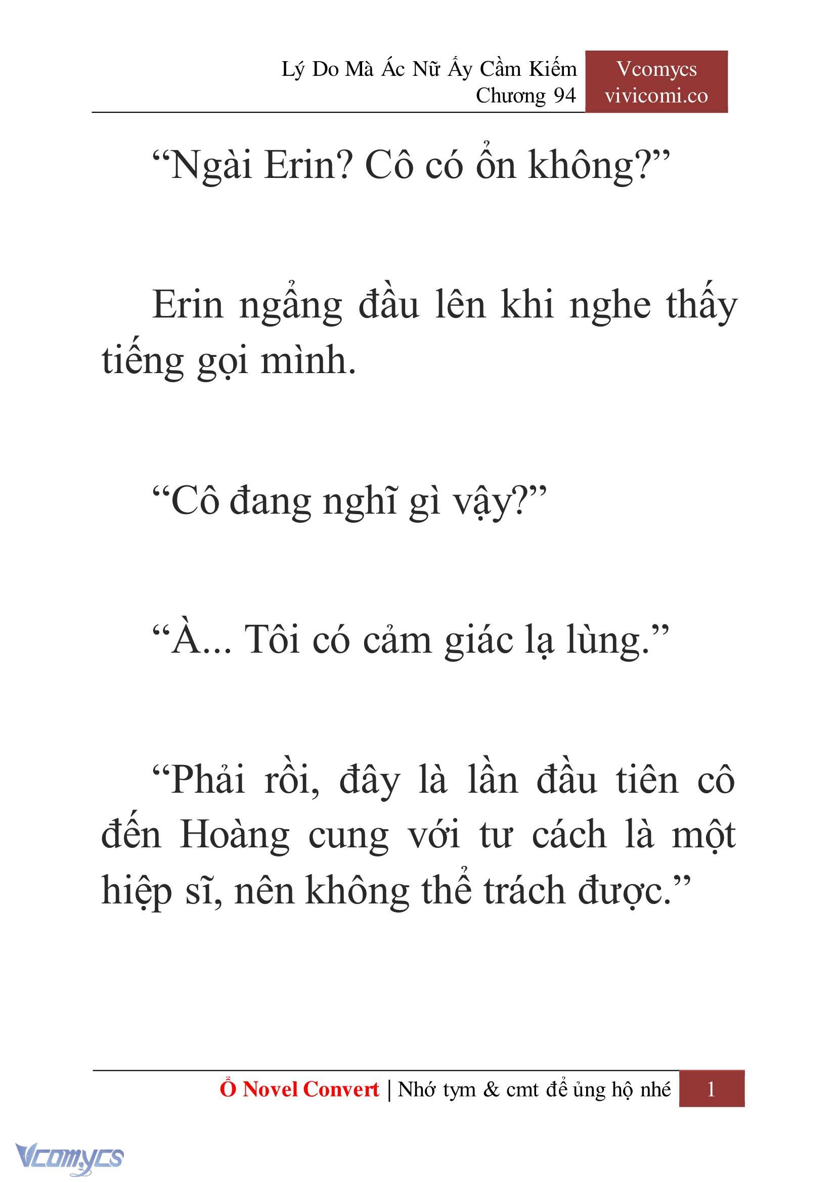 [Novel] Lý Do Mà Ác Nữ Ấy Cầm Kiếm Chap 94 - Trang 2