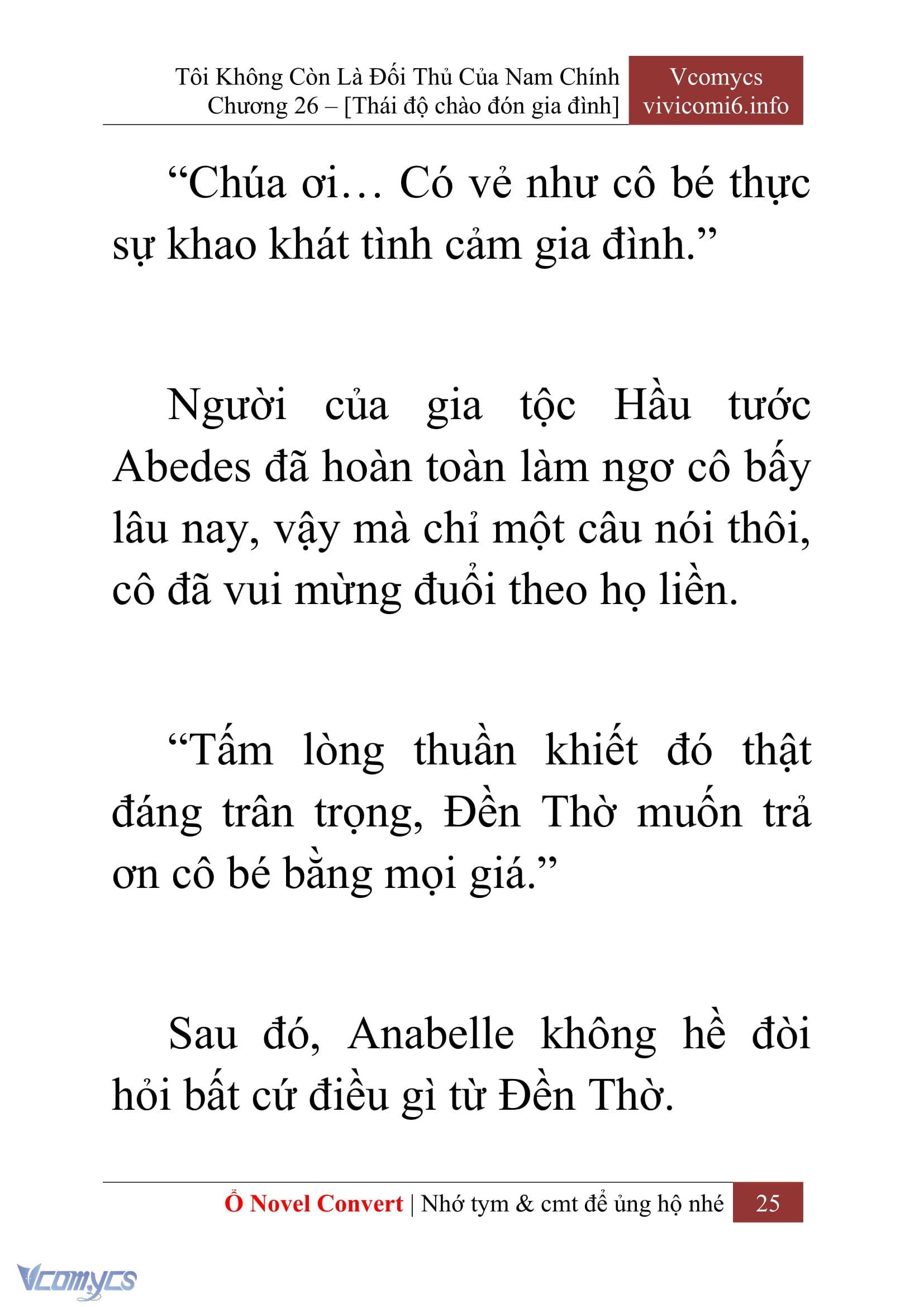 [Novel] Tôi Không Còn Là Đối Thủ Của Nam Chính Chap 26 - Trang 2