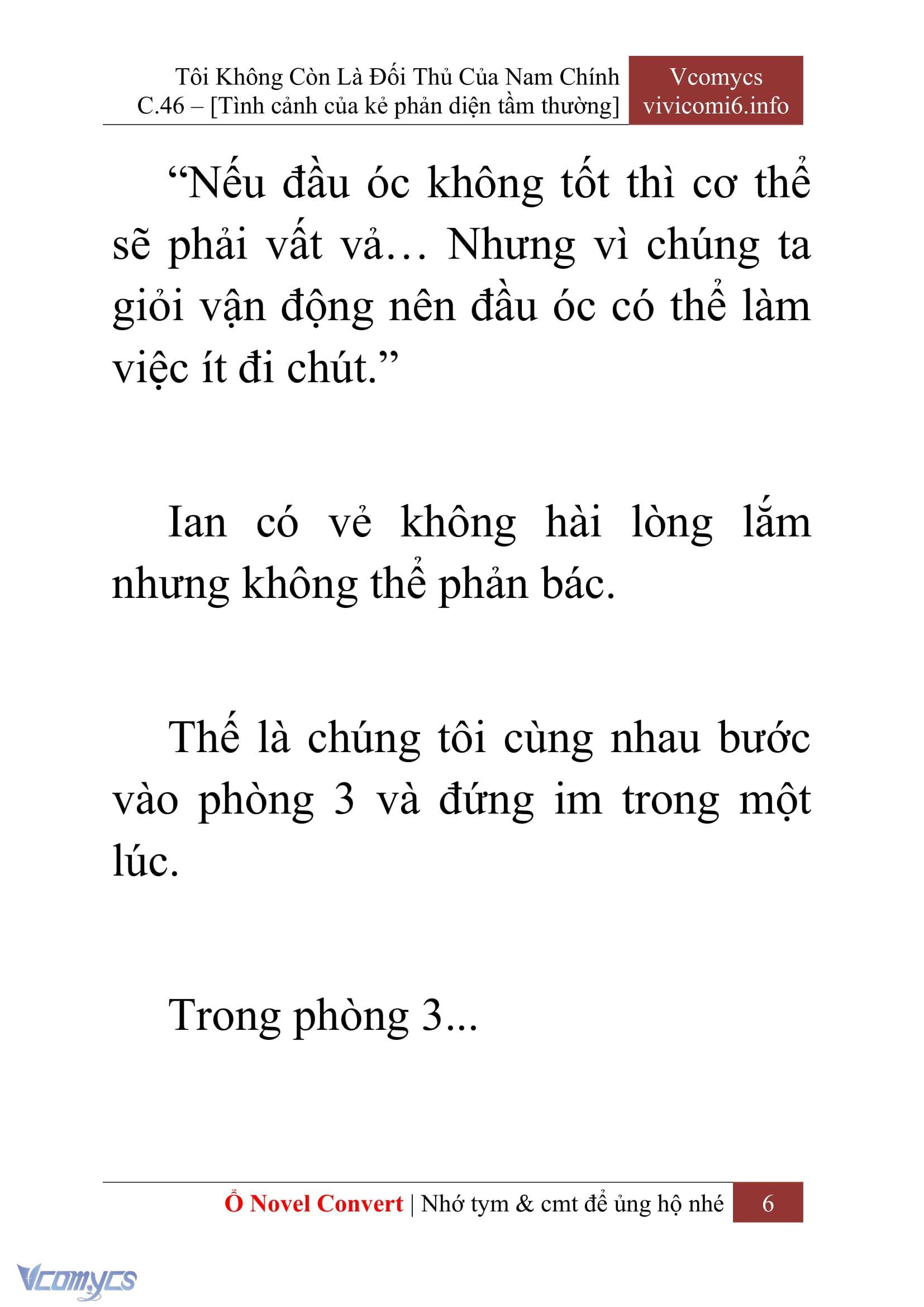 [Novel] Tôi Không Còn Là Đối Thủ Của Nam Chính Chap 46 - Trang 2