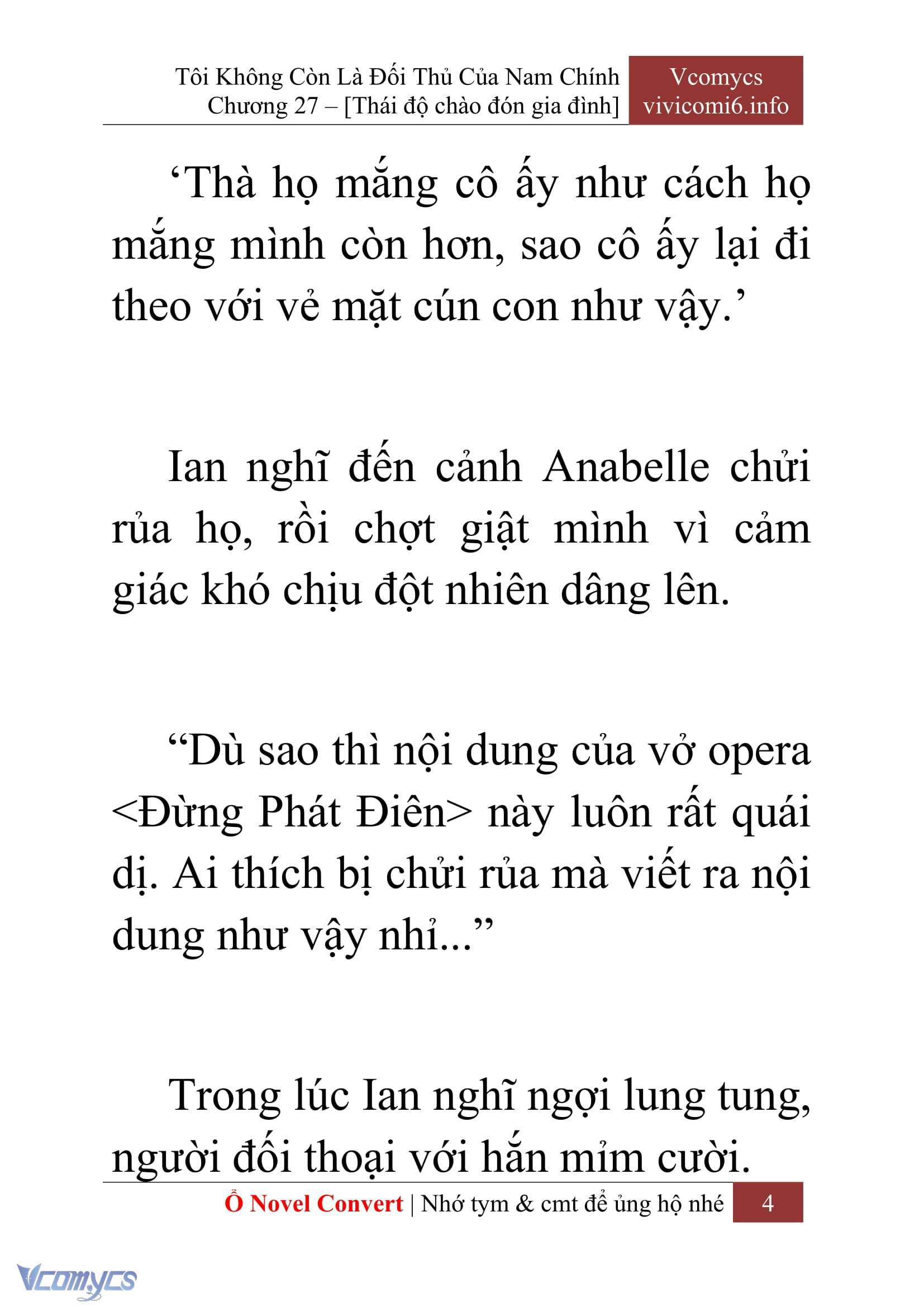 [Novel] Tôi Không Còn Là Đối Thủ Của Nam Chính Chap 27 - Trang 2