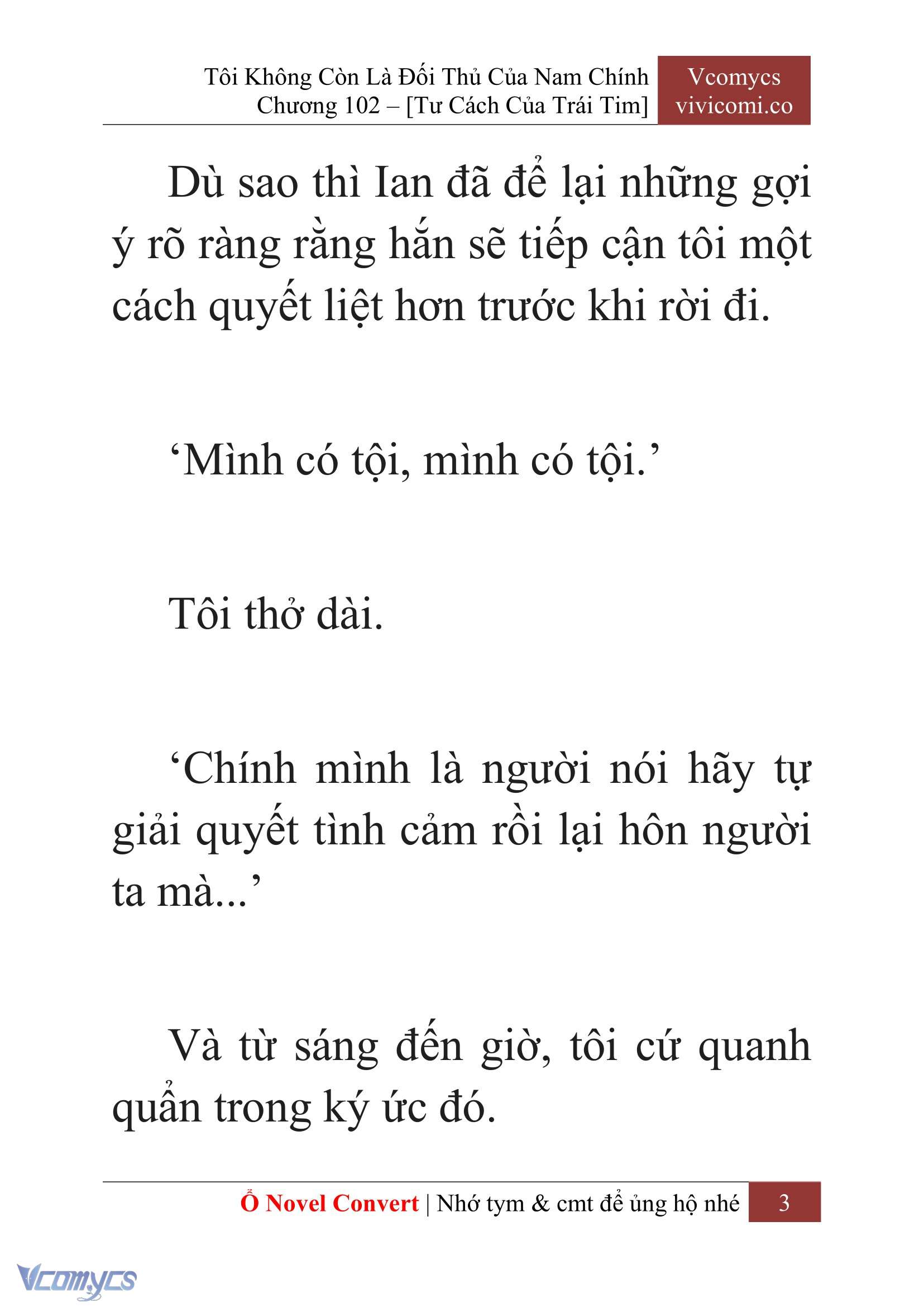 [Novel] Tôi Không Còn Là Đối Thủ Của Nam Chính Chap 102 - Trang 2
