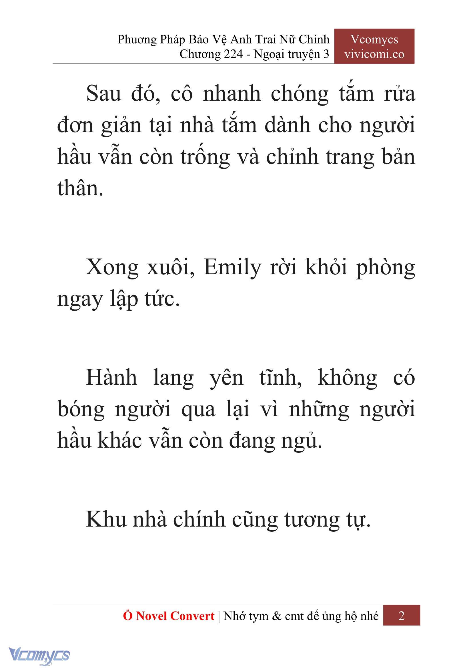 [Novel] Phương Pháp Bảo Vệ Anh Trai Nữ Chính Chap 224 - Trang 2