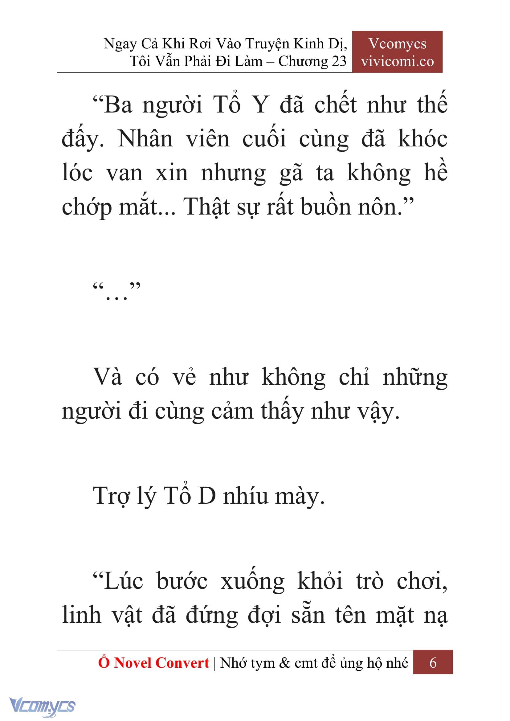 [Novel] Ngay Cả Khi Rơi Vào Truyện Kinh Dị, Tôi Vẫn Phải Đi Làm Chap 23 - Trang 2