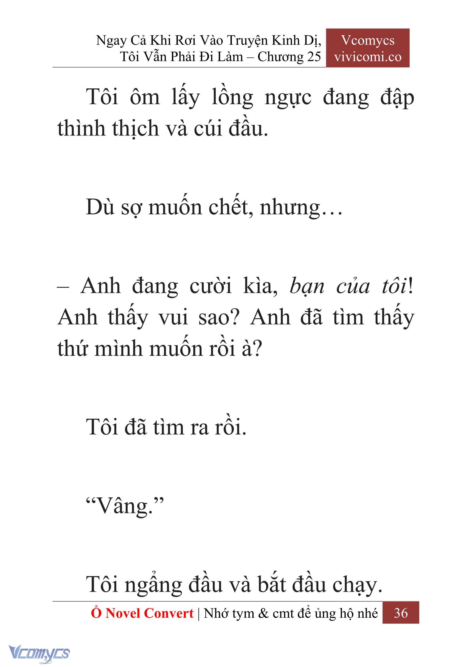 [Novel] Ngay Cả Khi Rơi Vào Truyện Kinh Dị, Tôi Vẫn Phải Đi Làm Chap 25 - Trang 2