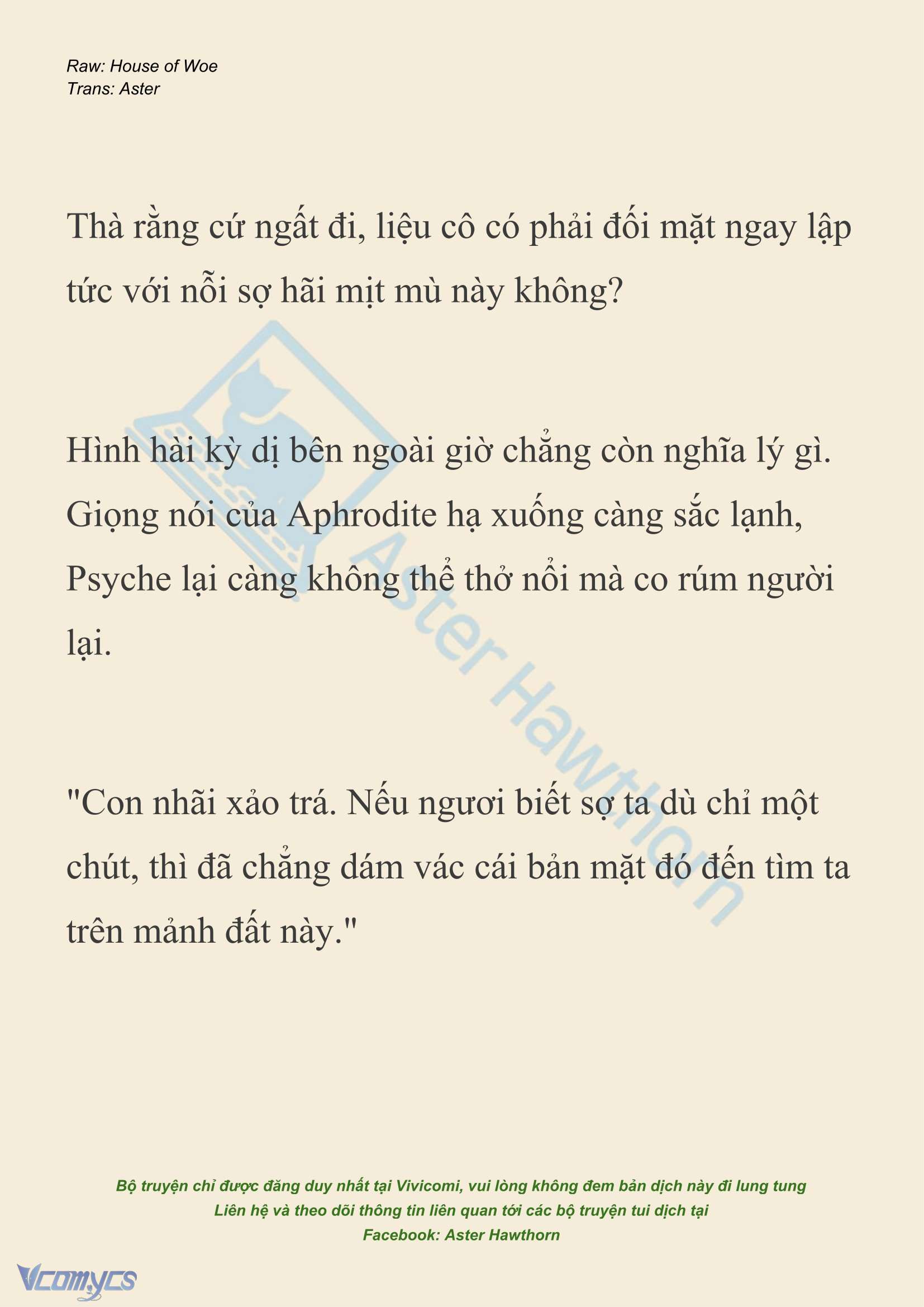 [NOVEL] Dành Cho Các Nữ Thần: Dành cho Psyche Chap 40 - Next 