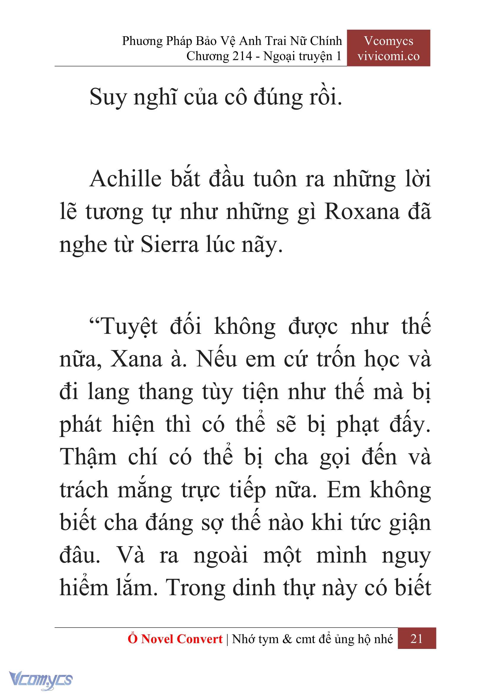 [Novel] Phương Pháp Bảo Vệ Anh Trai Nữ Chính Chap 214 - Trang 2