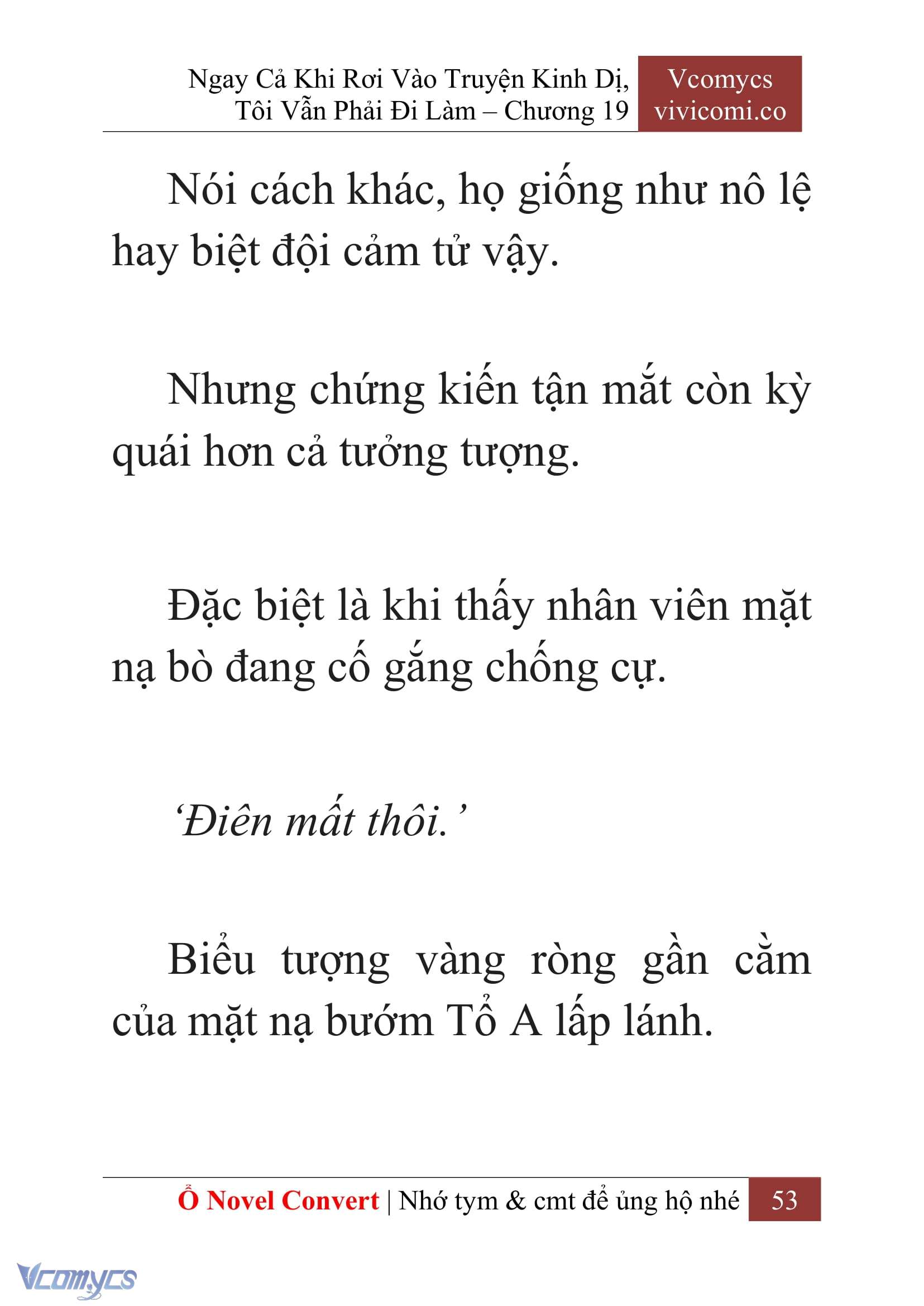 [Novel] Ngay Cả Khi Rơi Vào Truyện Kinh Dị, Tôi Vẫn Phải Đi Làm Chap 19 - Trang 2