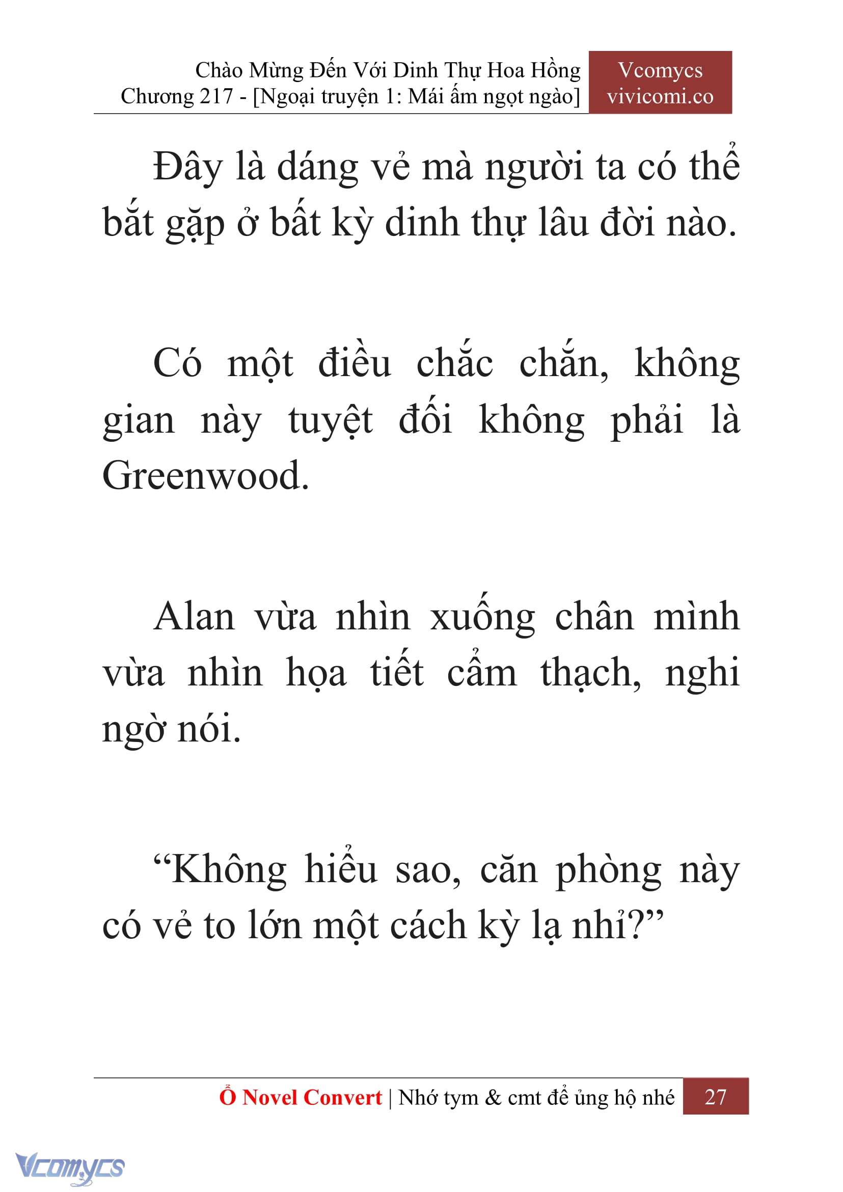 [Novel] Chào Mừng Đến Với Dinh Thự Hoa Hồng Chap 217 - Trang 2