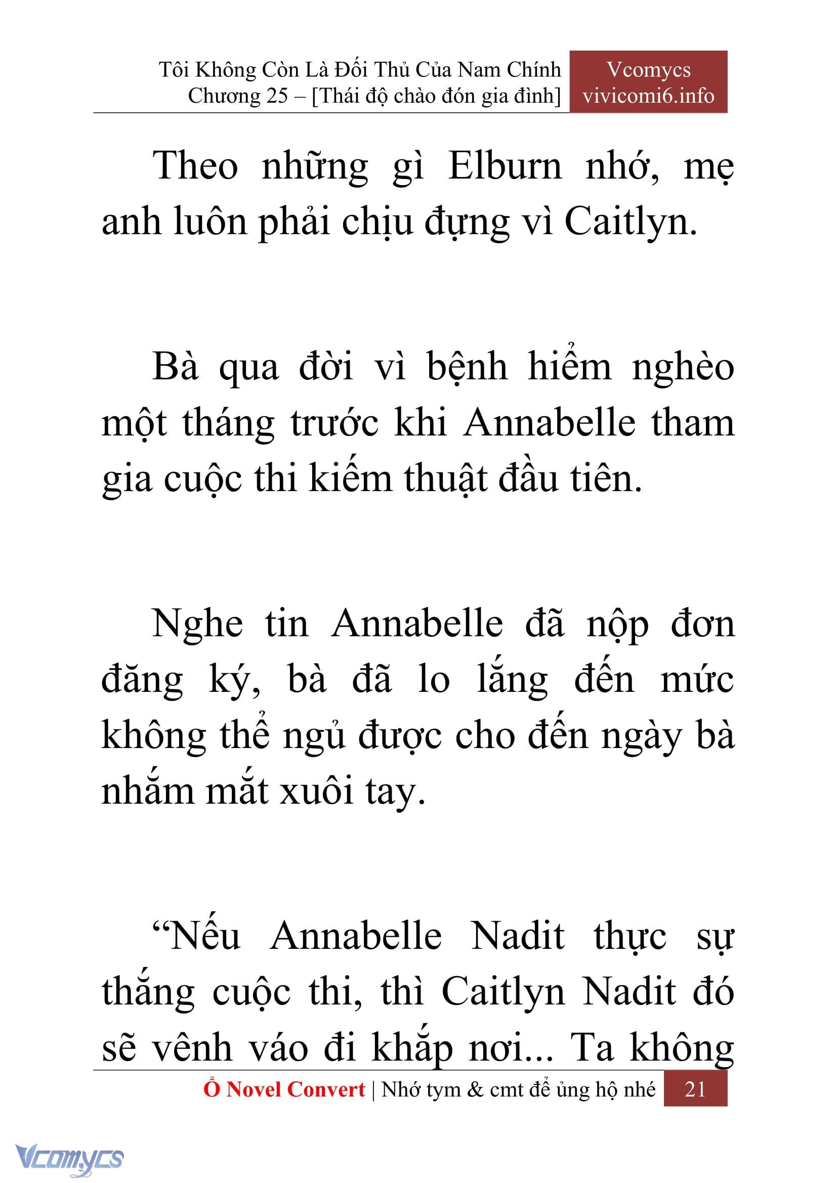 [Novel] Tôi Không Còn Là Đối Thủ Của Nam Chính Chap 25 - Trang 2