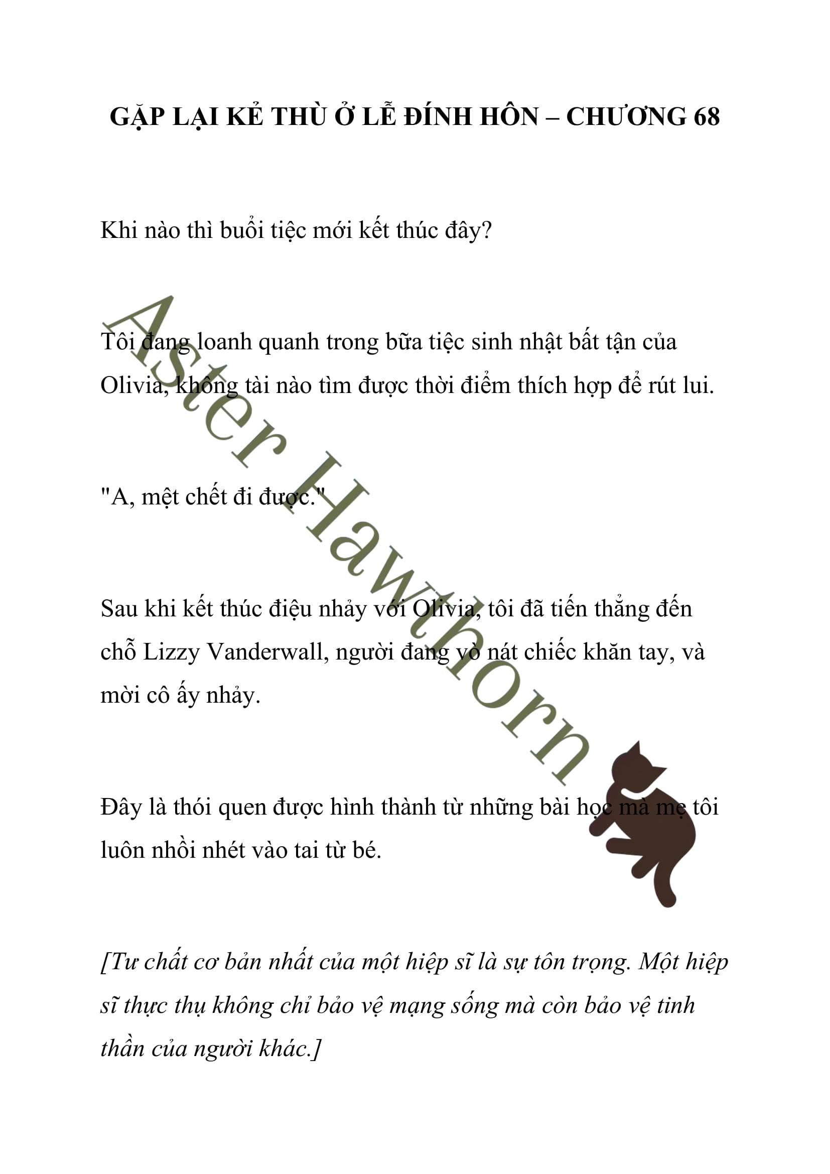 [NOVEL] Gặp Lại Kẻ Thù Ở Lễ Đính Hôn Chap 68 - Trang 2