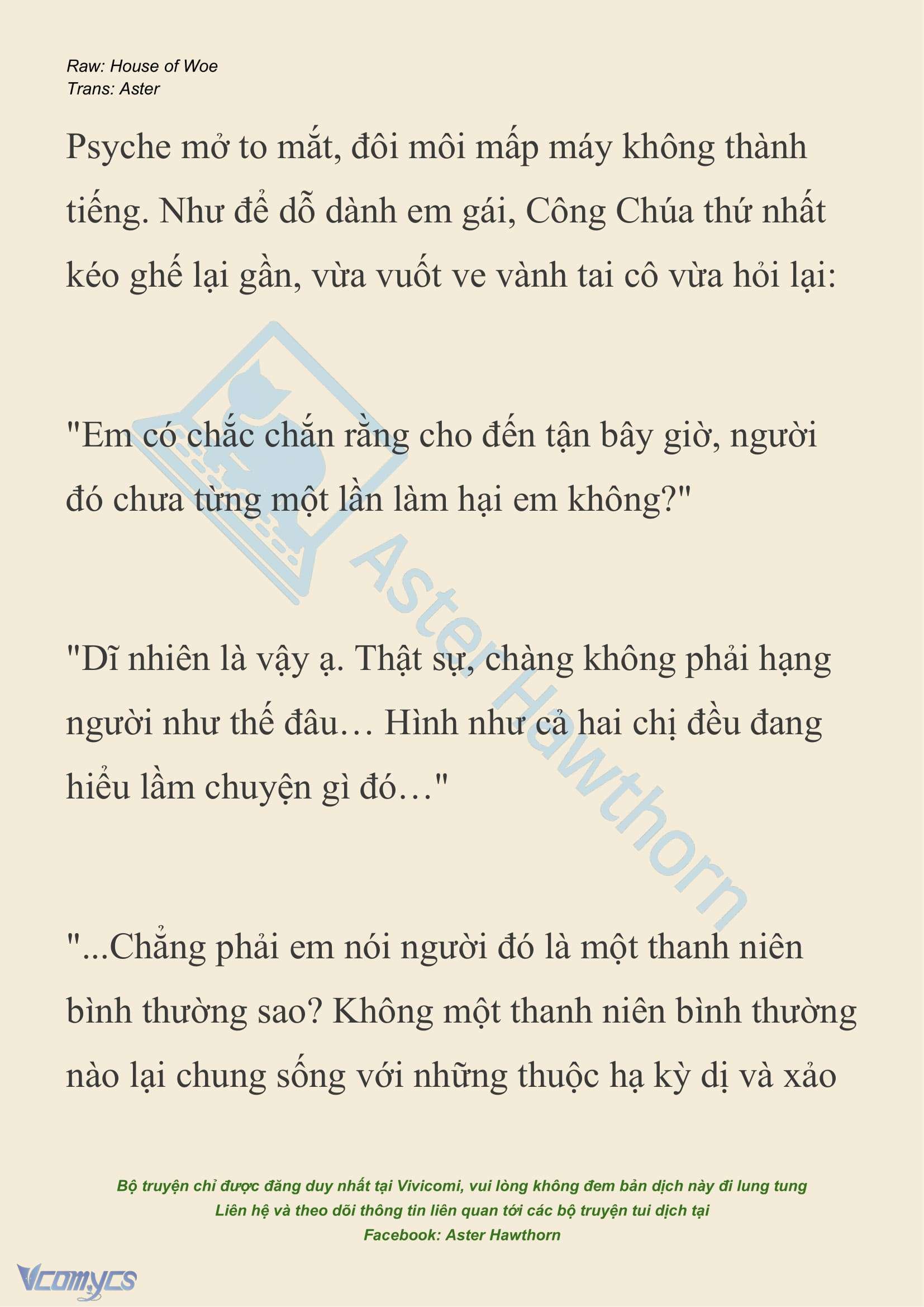 [NOVEL] Dành Cho Các Nữ Thần: Dành cho Psyche Chap 33 - Trang 2