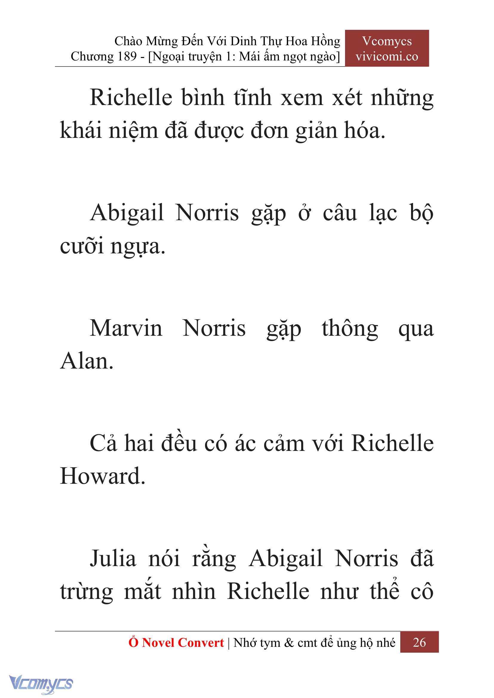 [Novel] Chào Mừng Đến Với Dinh Thự Hoa Hồng Chap 189 - Trang 2