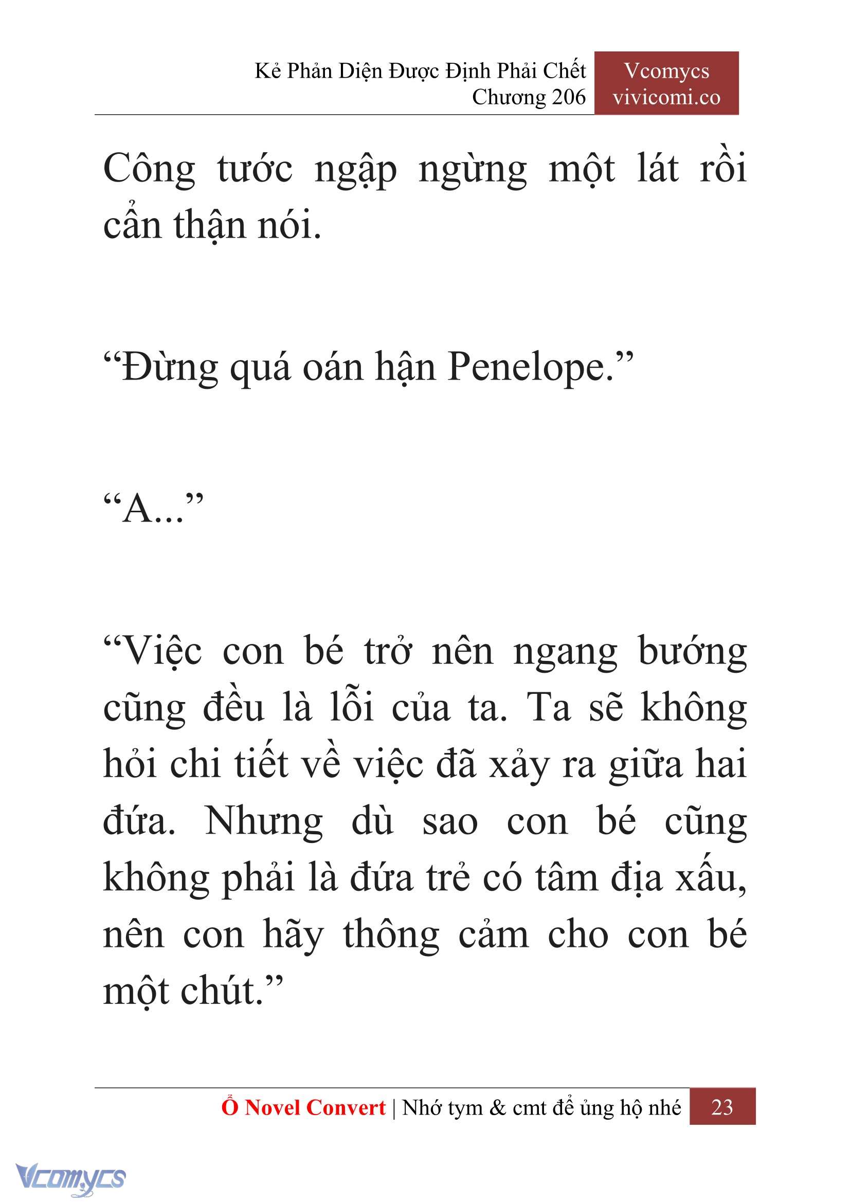 [Novel] Kẻ Phản Diện Được Định Phải Chết Chap 206 - Trang 2
