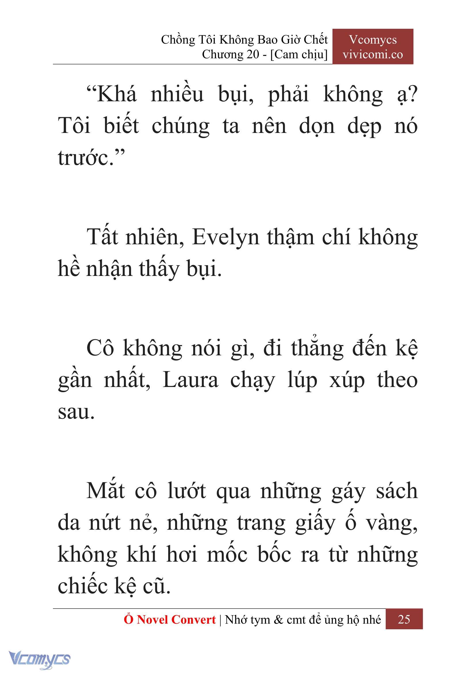 [Novel] Chồng Tôi Không Bao Giờ Chết Chap 20 - Trang 2