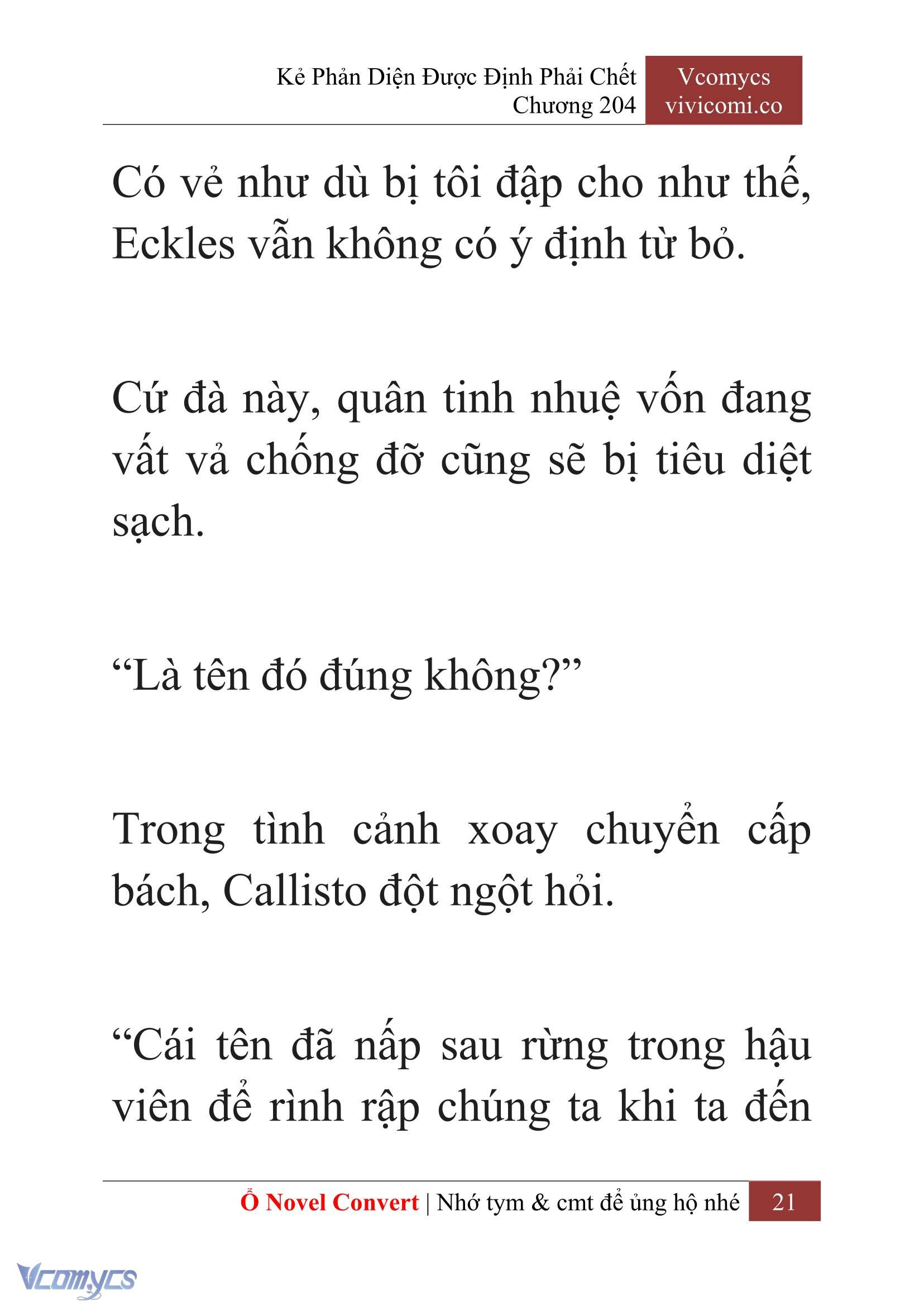 [Novel] Kẻ Phản Diện Được Định Phải Chết Chap 204 - Trang 2