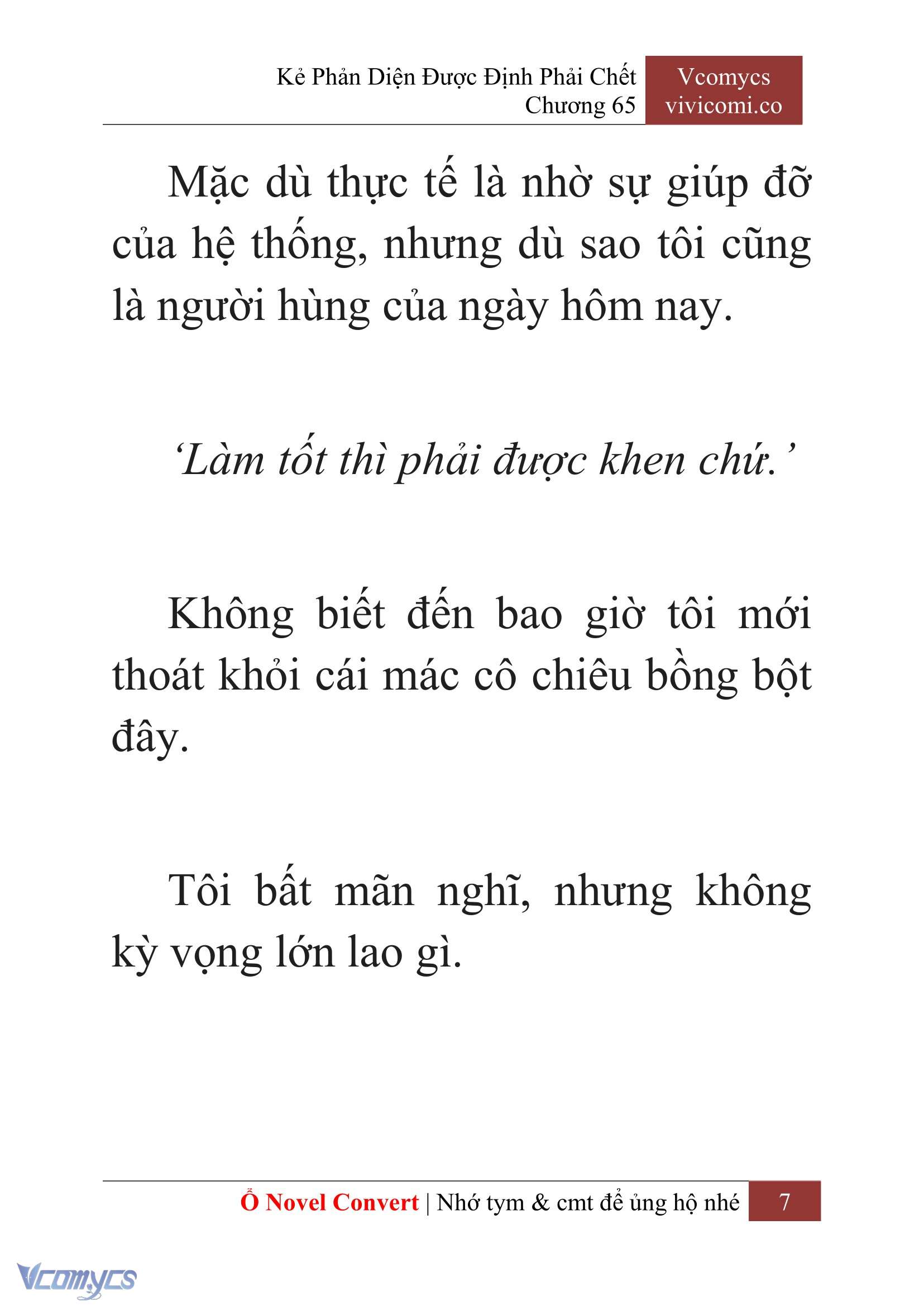 [Novel] Kẻ Phản Diện Được Định Phải Chết Chap 65 - Trang 2