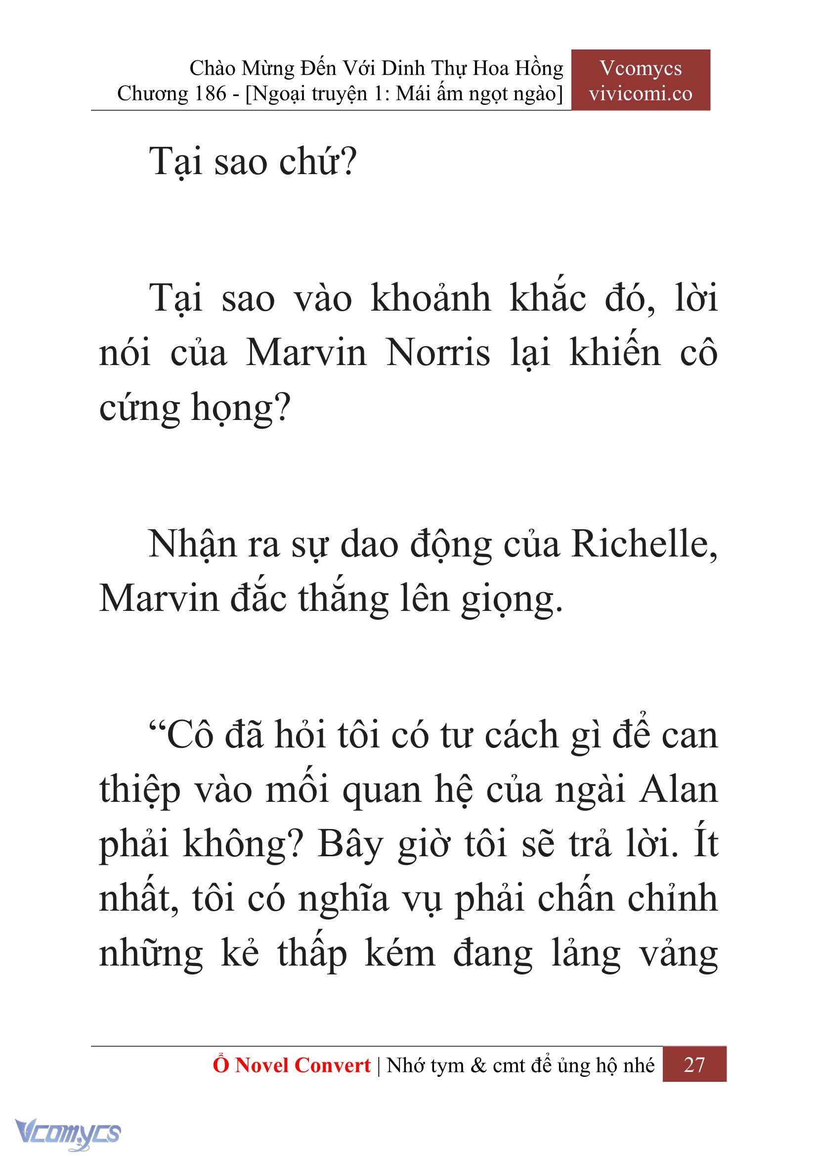 [Novel] Chào Mừng Đến Với Dinh Thự Hoa Hồng Chap 186 - Trang 2