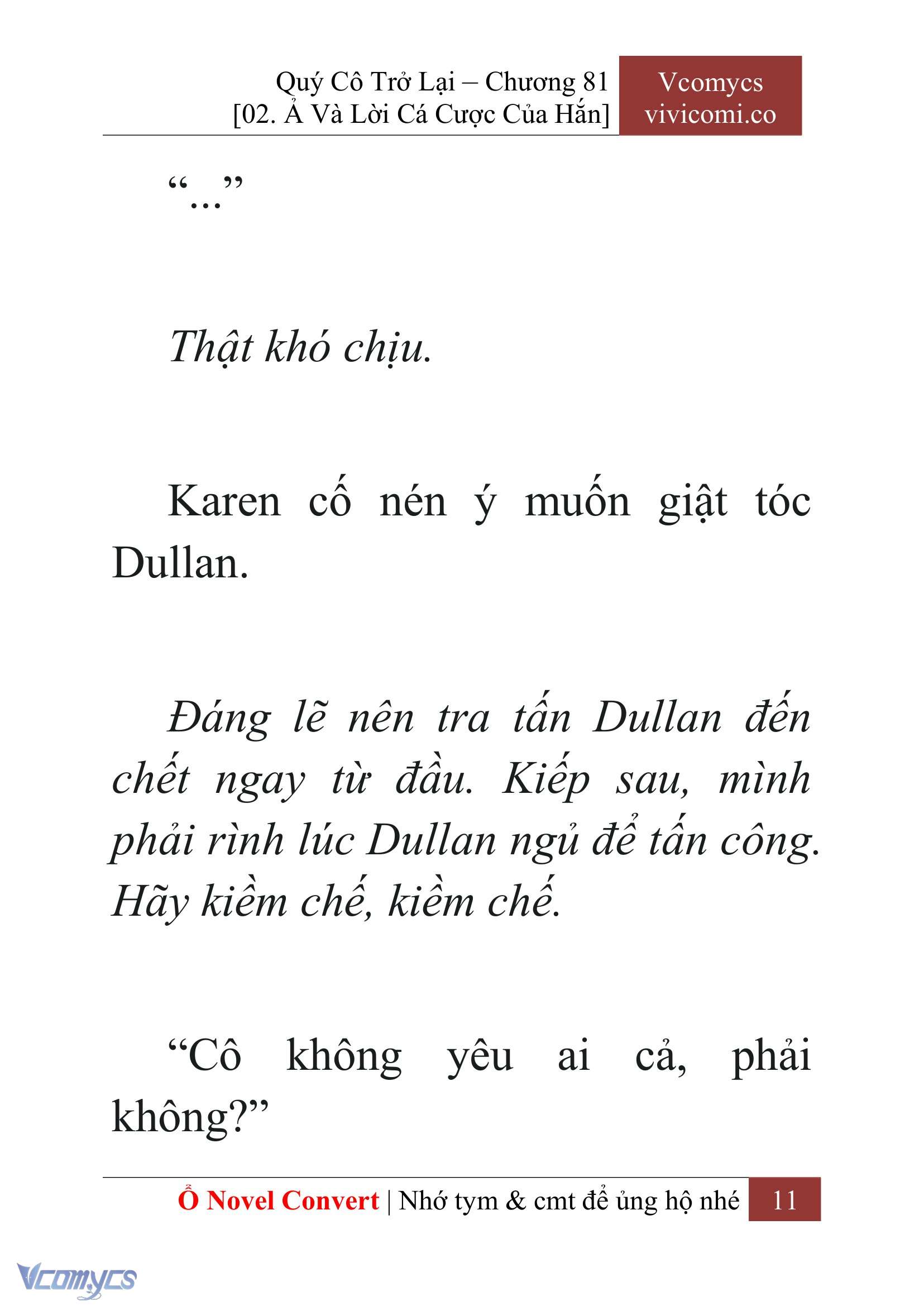 [Novel] Quý Cô Trở Lại Chap 81 - Trang 2