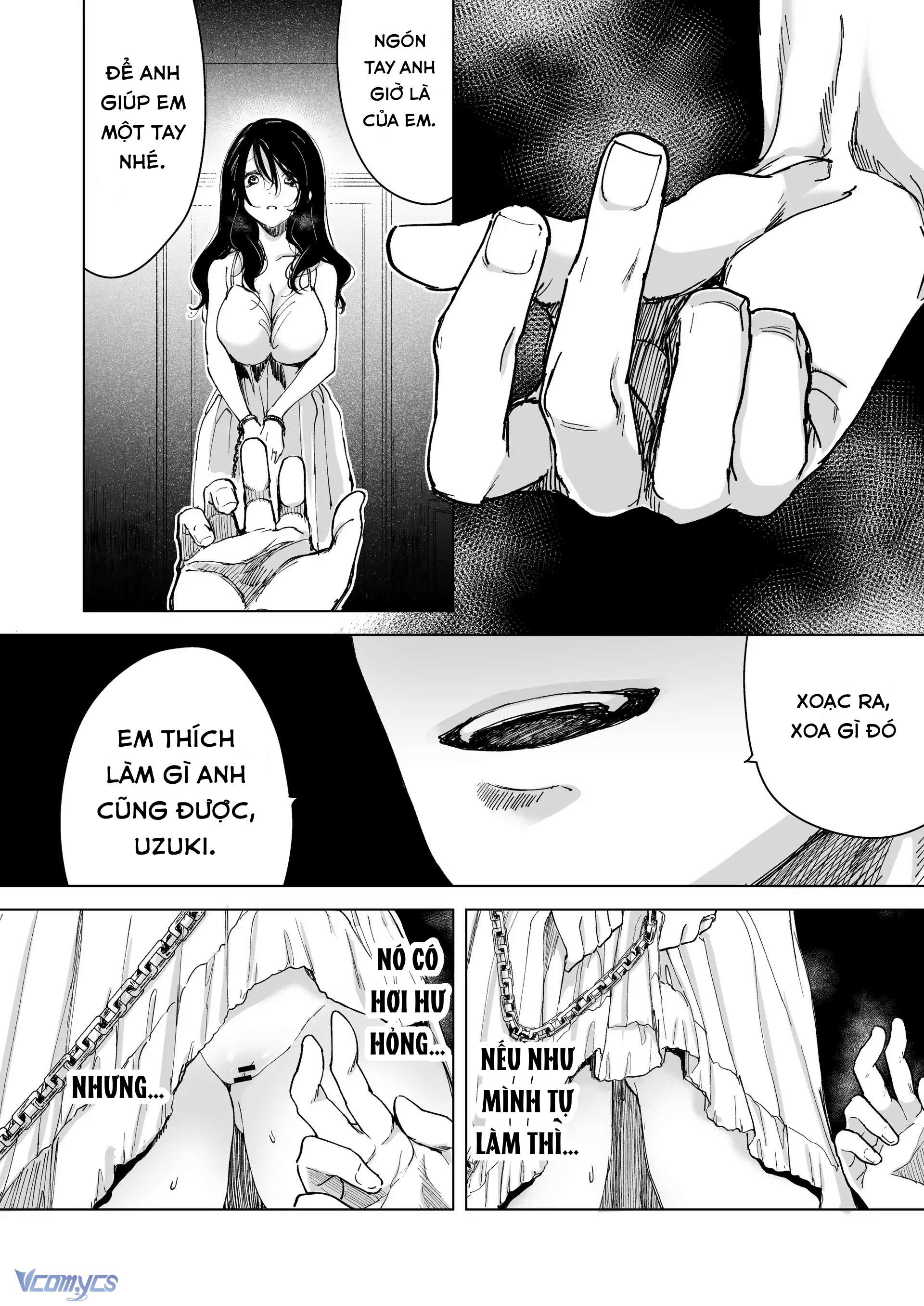 『18+』Anh cảnh sát nhà bên si tình - Cô vợ ngày ngày bị giam giữ và NTR trong lồng sắt Chap 3 - Trang 2