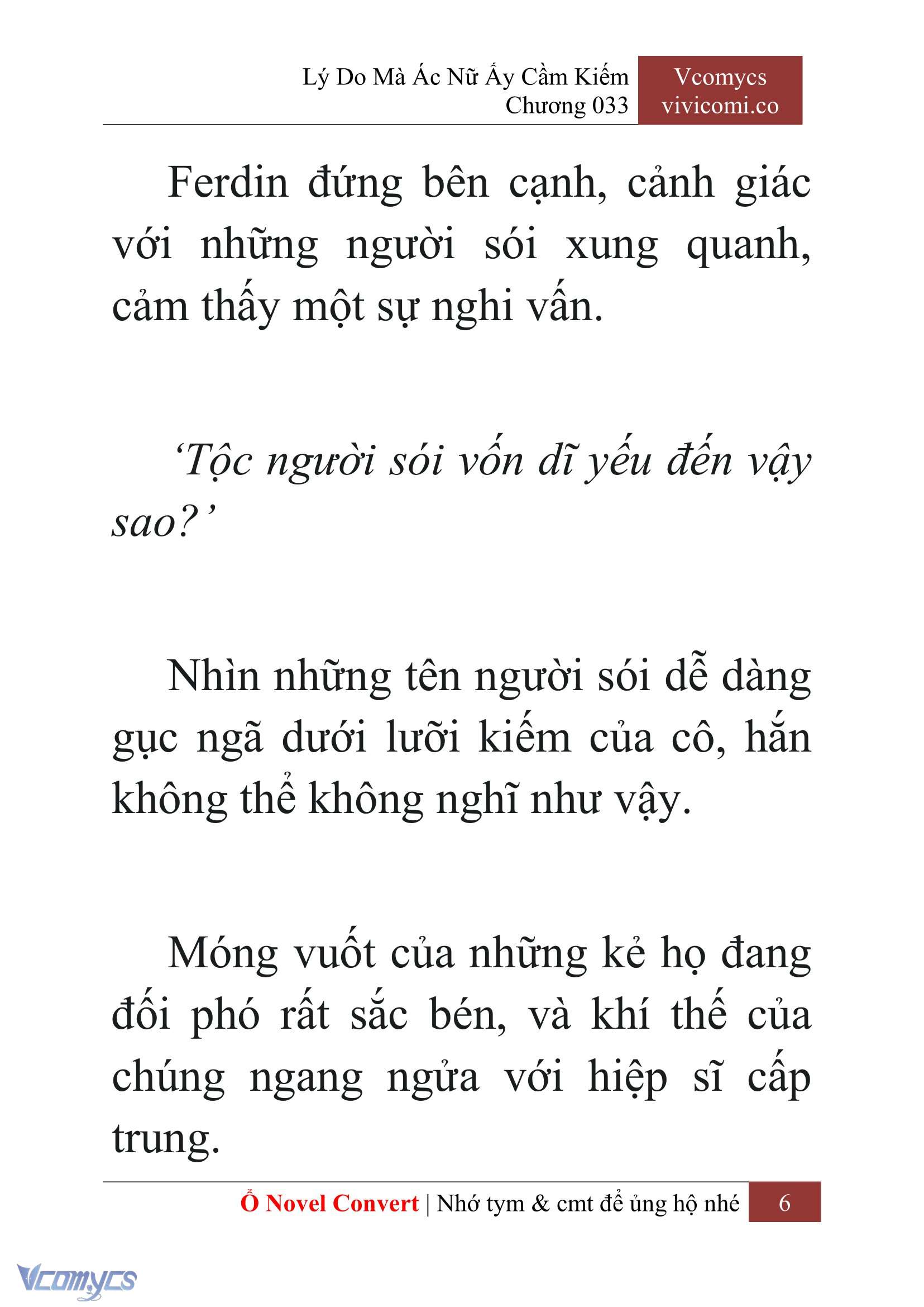 [Novel] Lý Do Mà Ác Nữ Ấy Cầm Kiếm Chap 33 - Trang 2