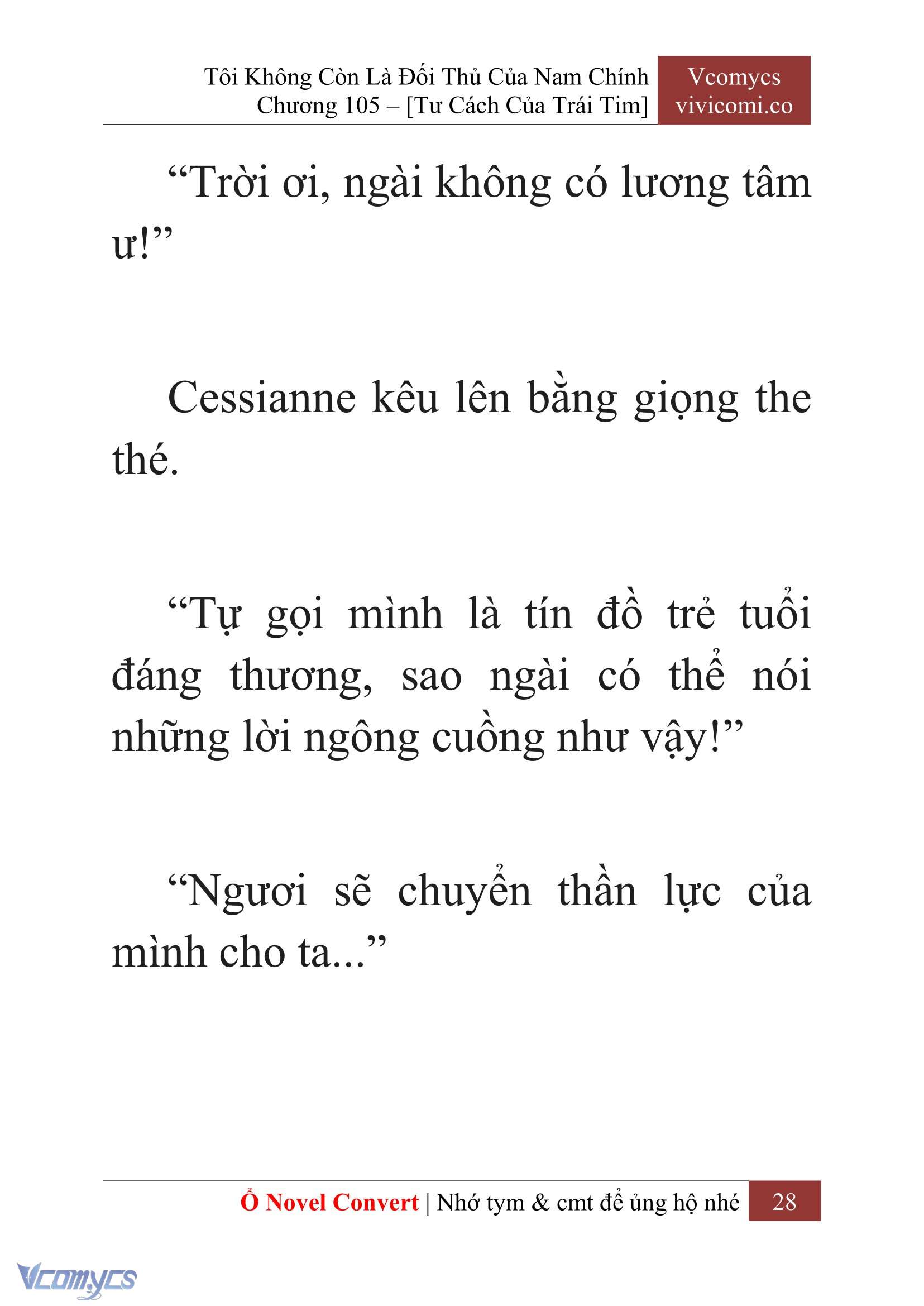 [Novel] Tôi Không Còn Là Đối Thủ Của Nam Chính Chap 105 - Trang 2