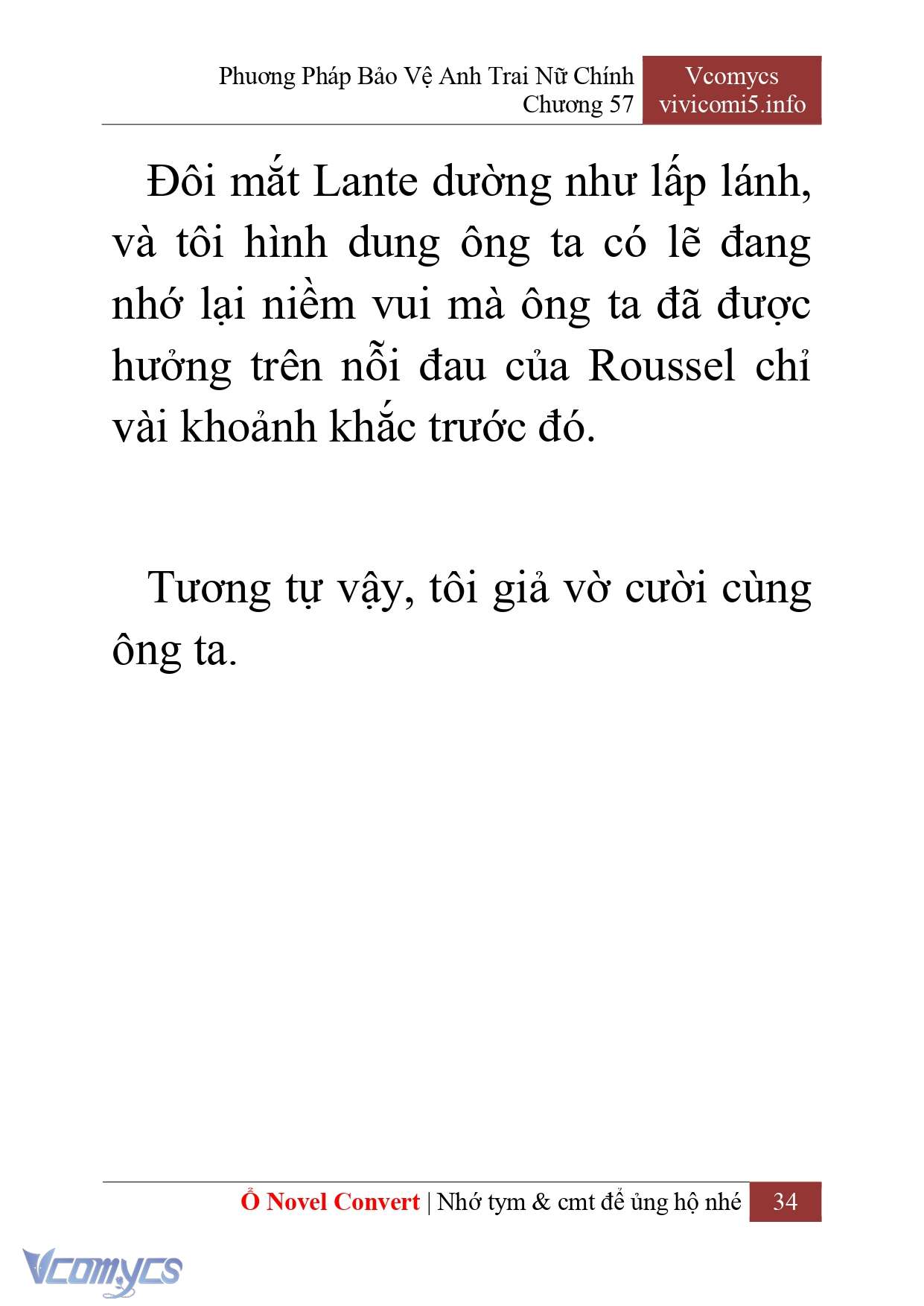 [Novel] Phương Pháp Bảo Vệ Anh Trai Nữ Chính Chap 57 - Trang 2