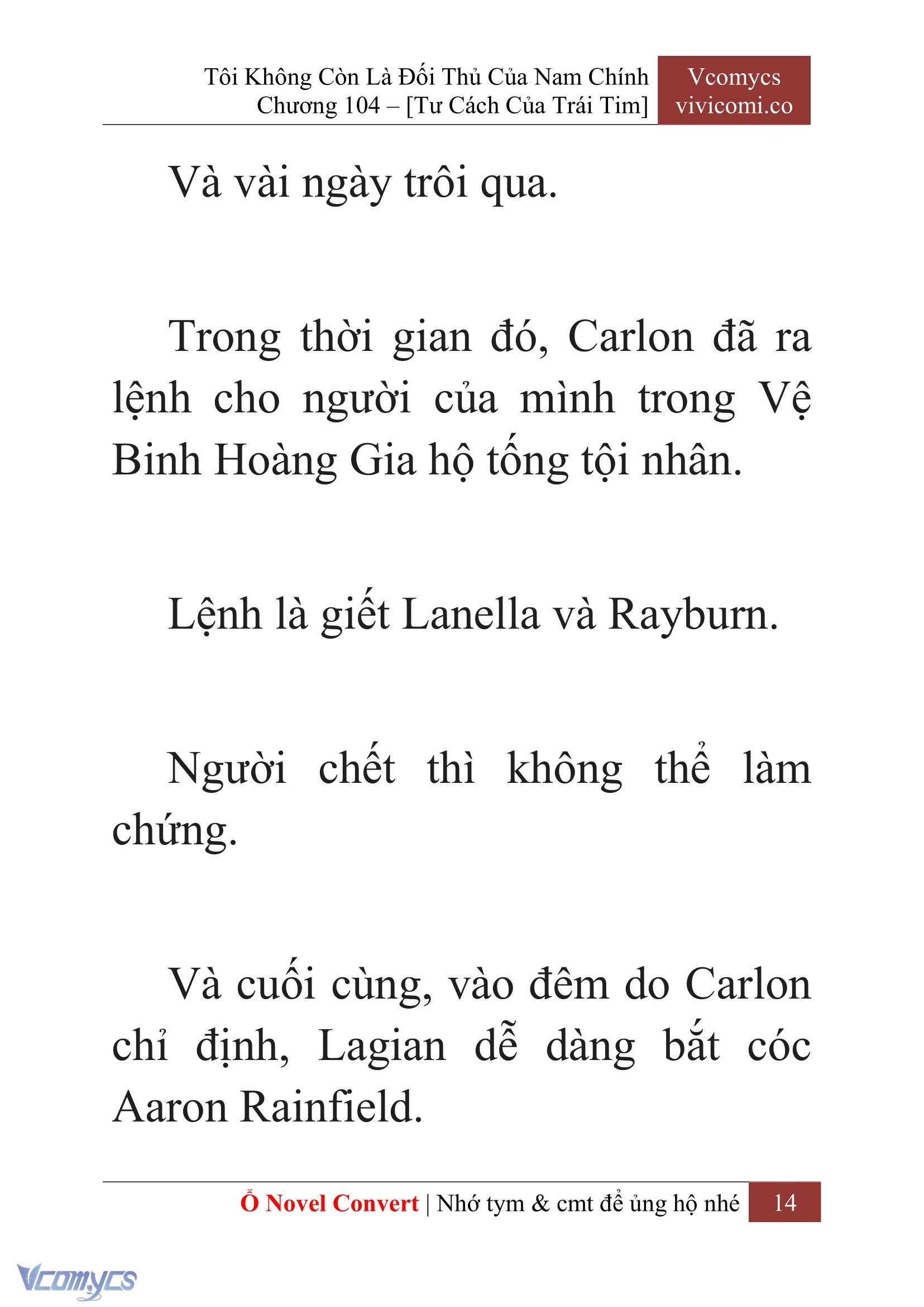 [Novel] Tôi Không Còn Là Đối Thủ Của Nam Chính Chap 104 - Trang 2