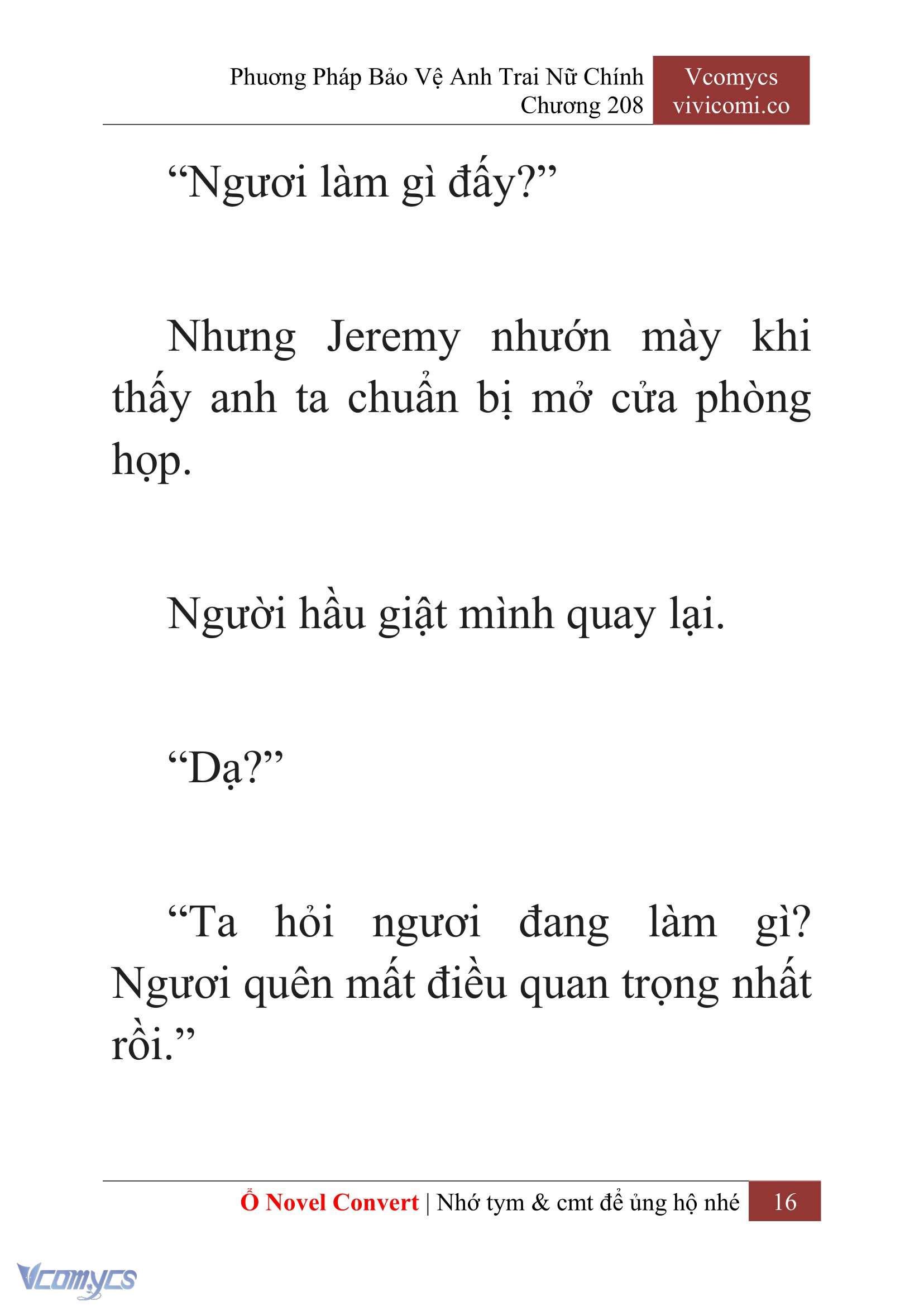 [Novel] Phương Pháp Bảo Vệ Anh Trai Nữ Chính Chap 208 - Trang 2