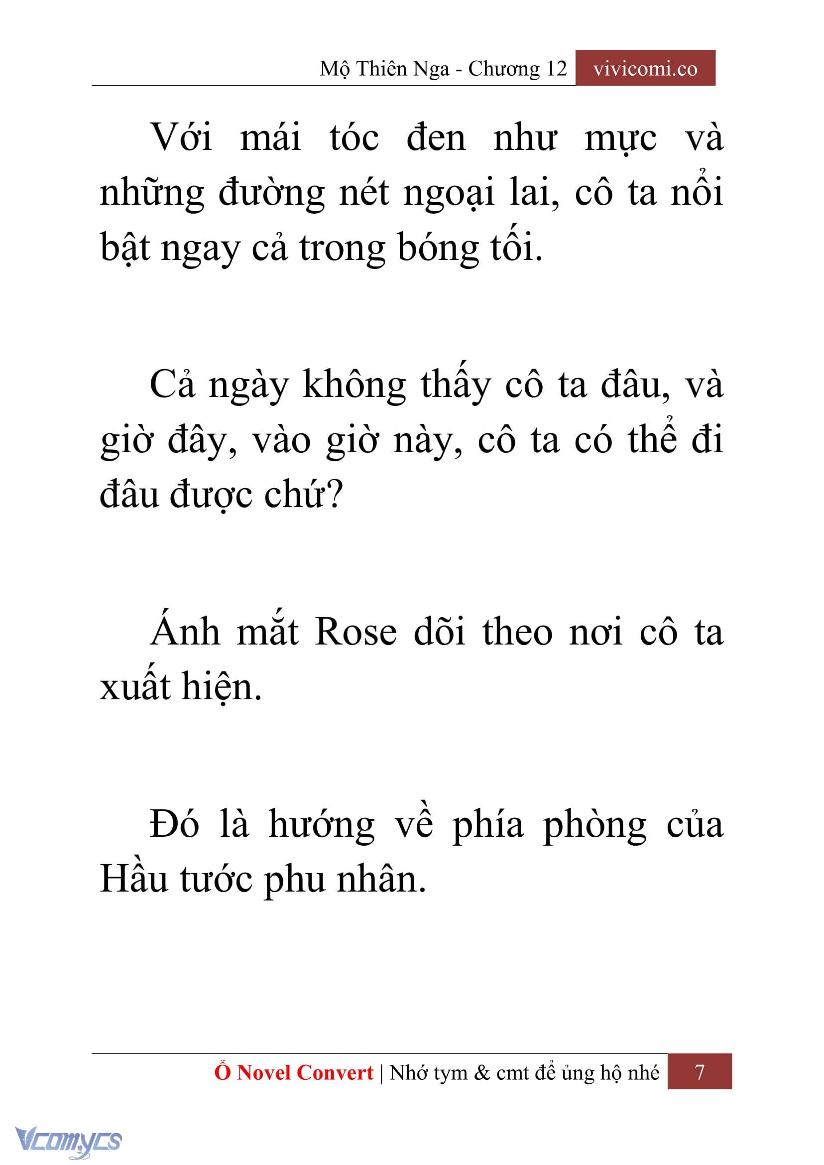 [Novel] Mộ Thiên Nga Chap 12 - Next Chap 13
